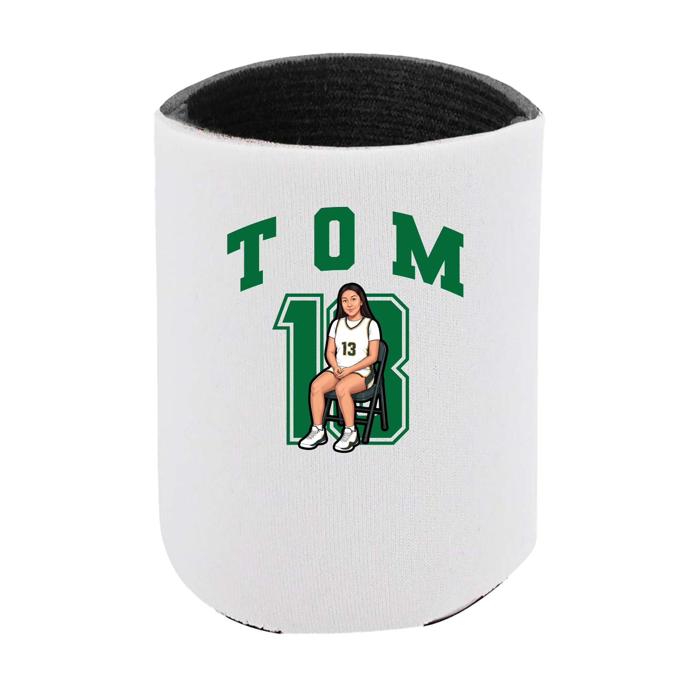 Can Holder — Number in White
