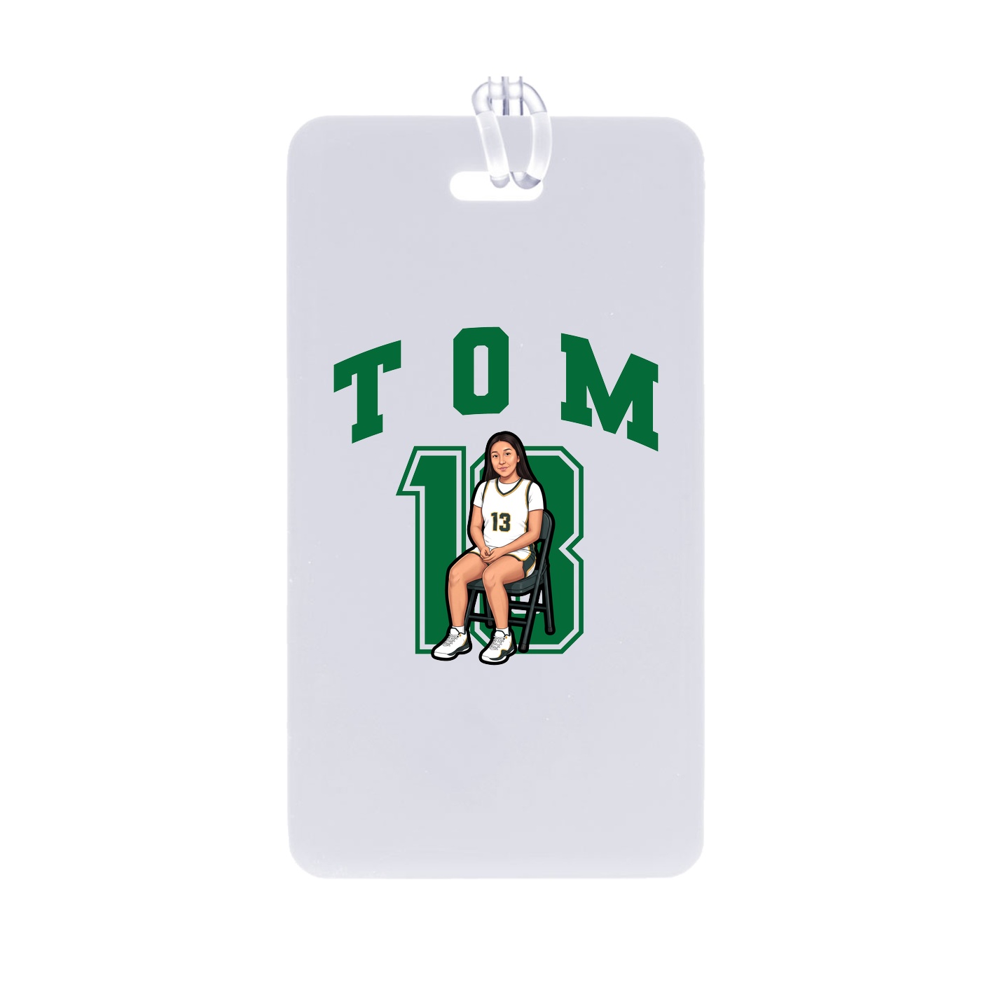 Bag Tag — Number in Classic