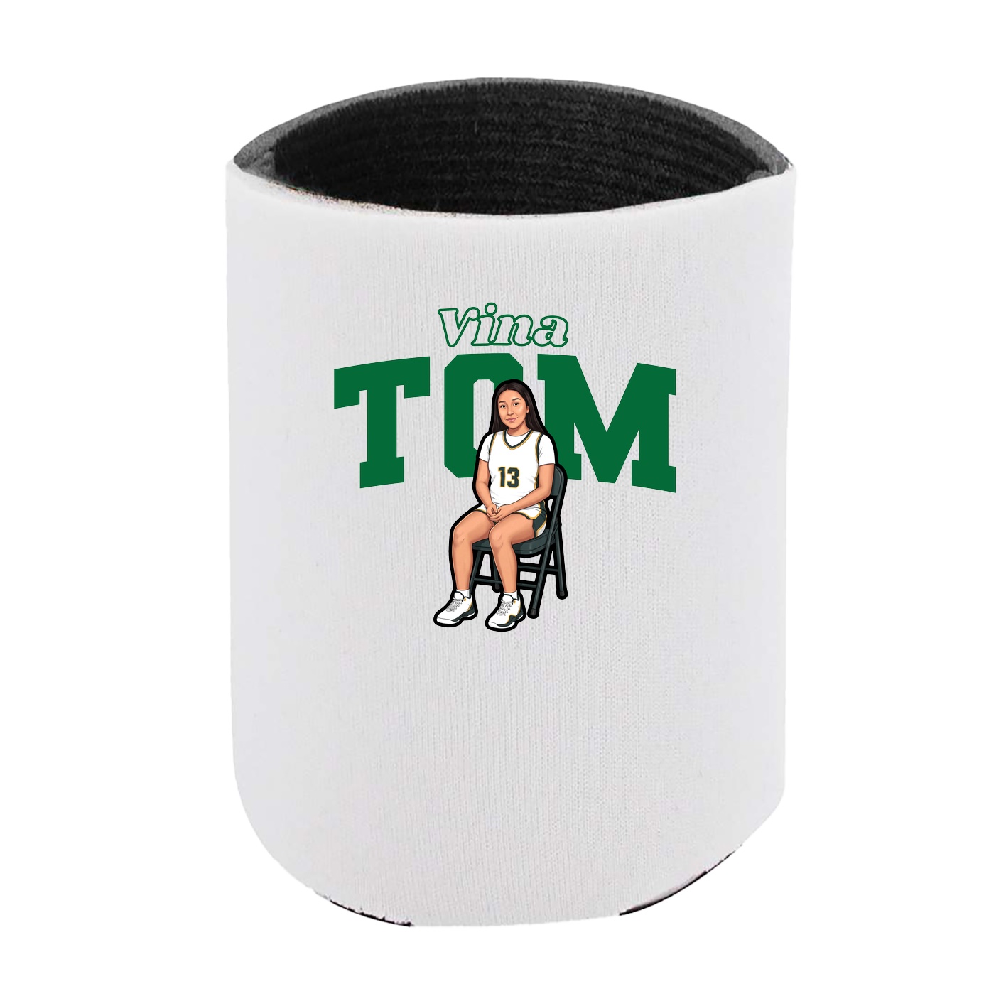 Can Holder — Name Arch in White