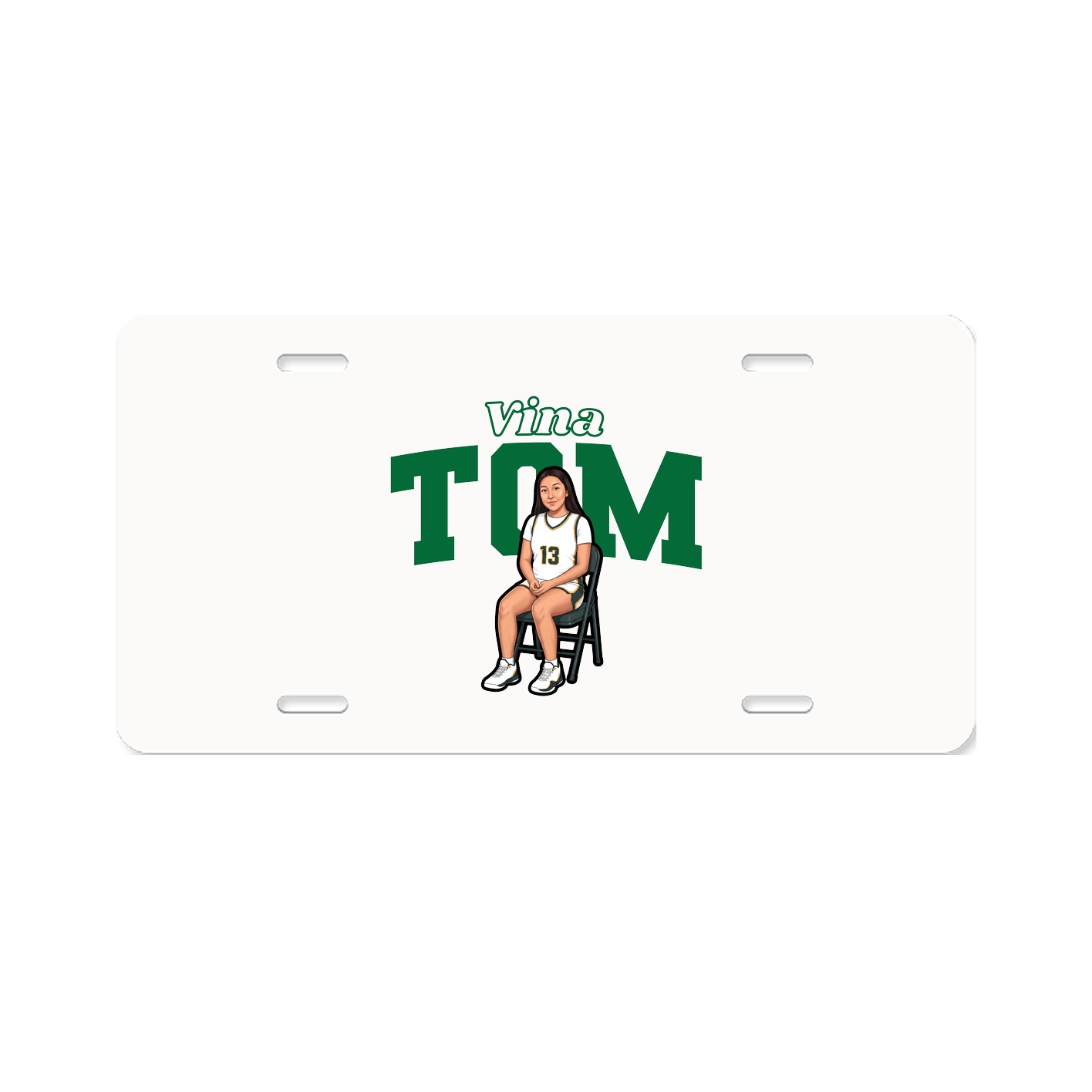 License Plate — Name Arch in Classic