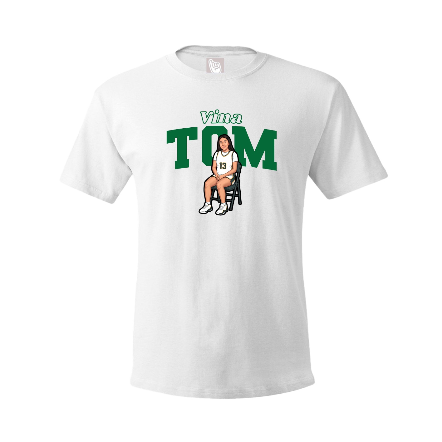 Tee — Name Arch in White