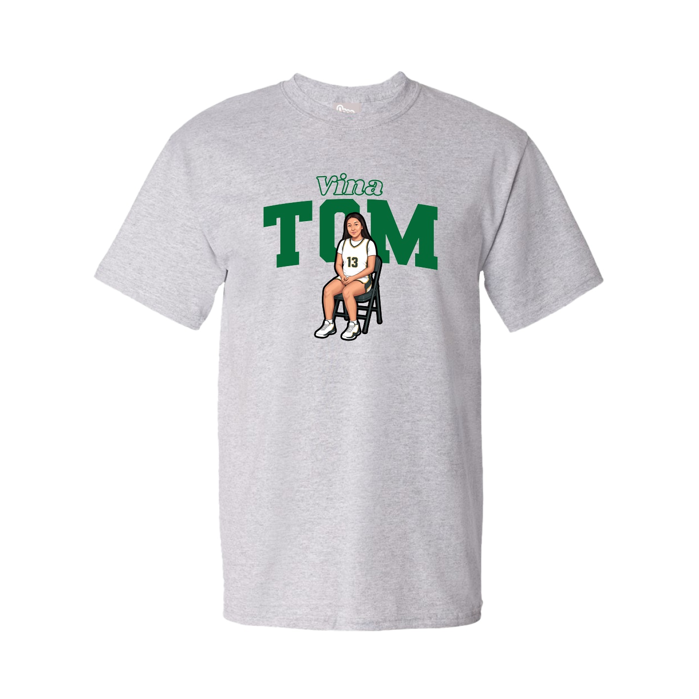 Youth Tee — Name Arch in Grey