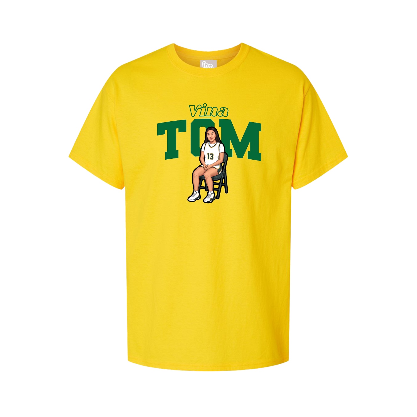 Youth Tee — Name Arch in Gold
