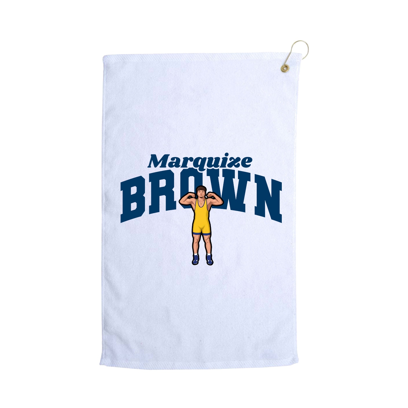 Golf Towel — Signature Arch in White