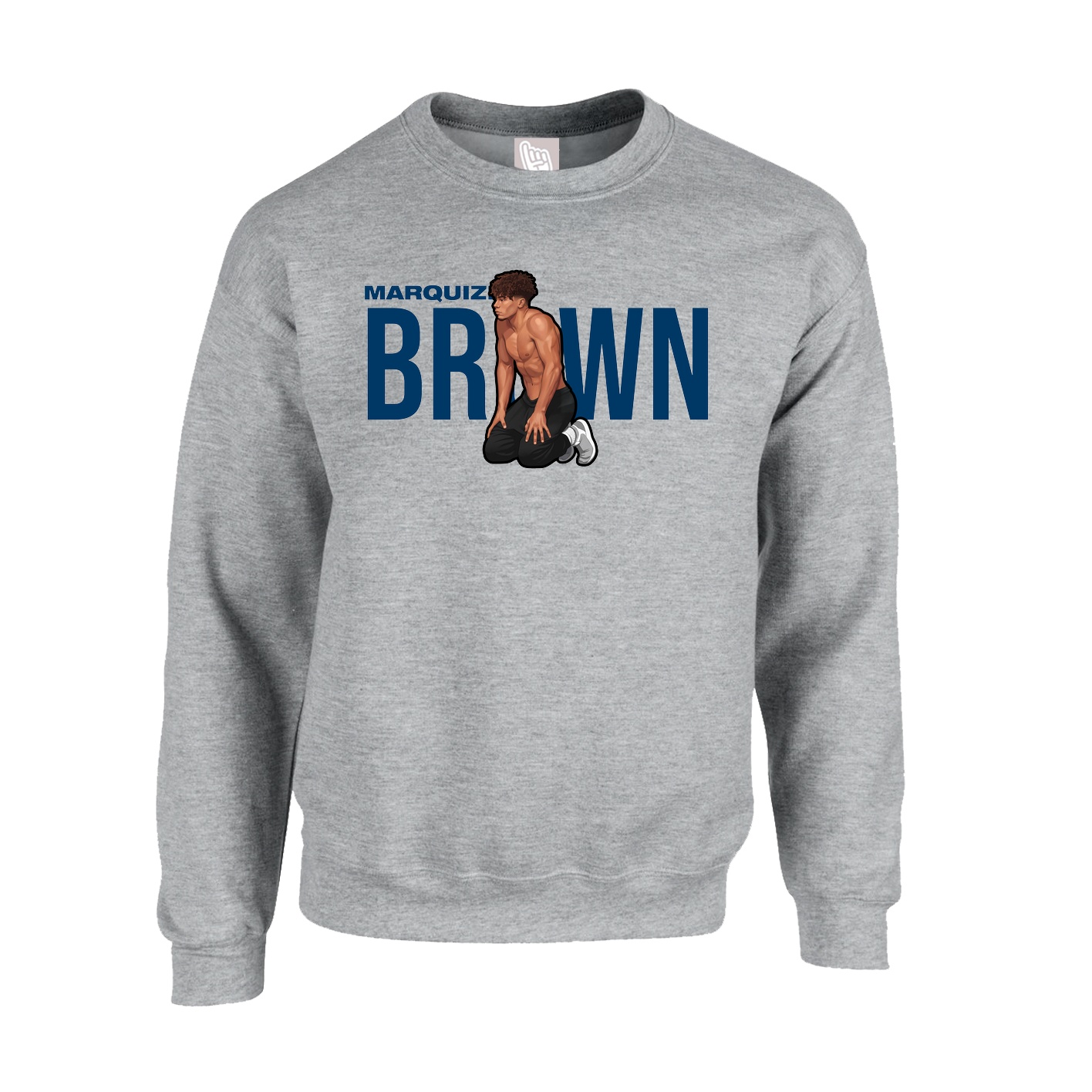 Fleece Crew — Player Name in Grey