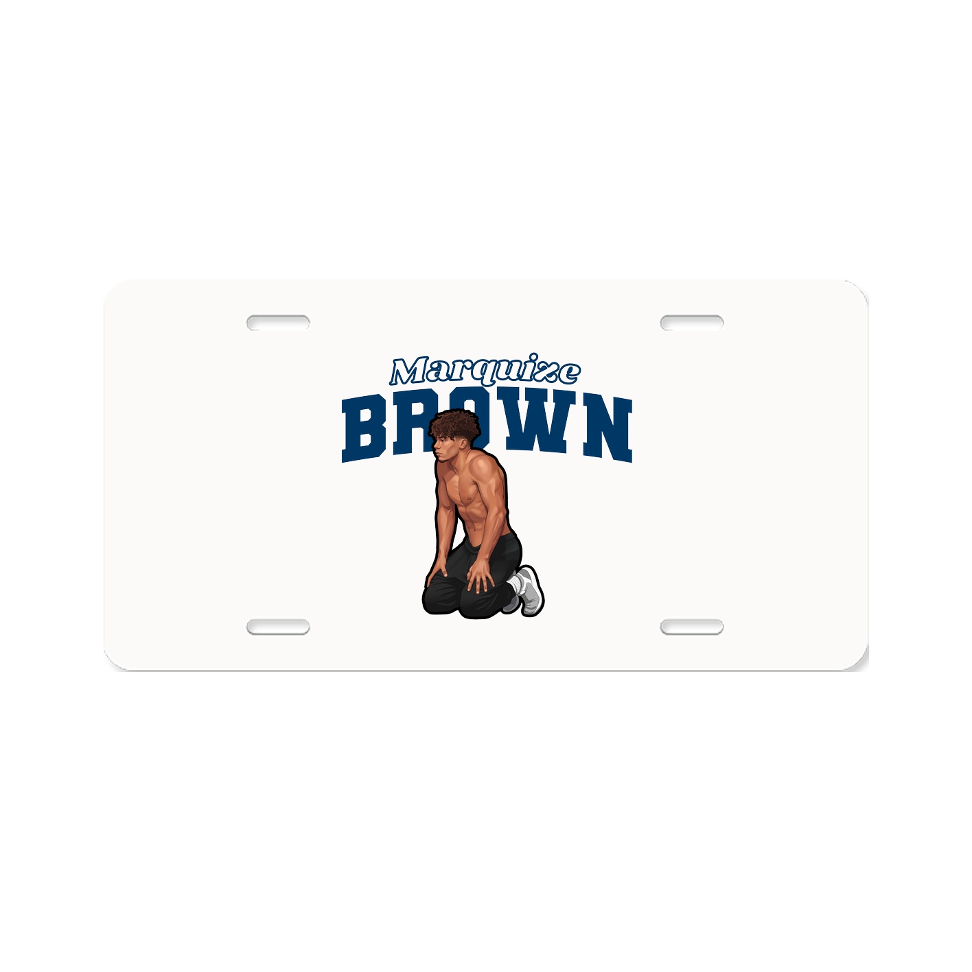 License Plate — Name Arch in Classic