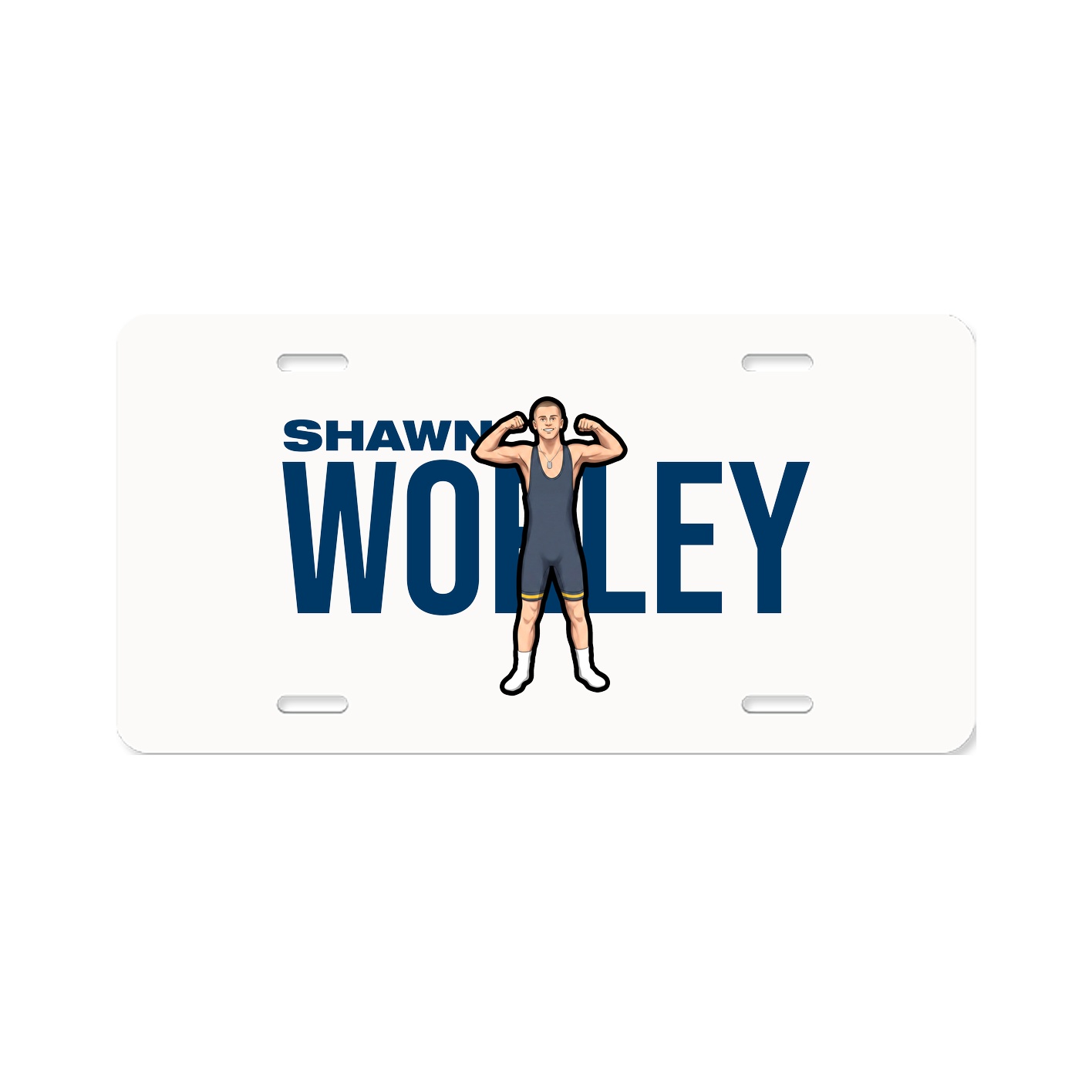 License Plate — Player Name in Classic