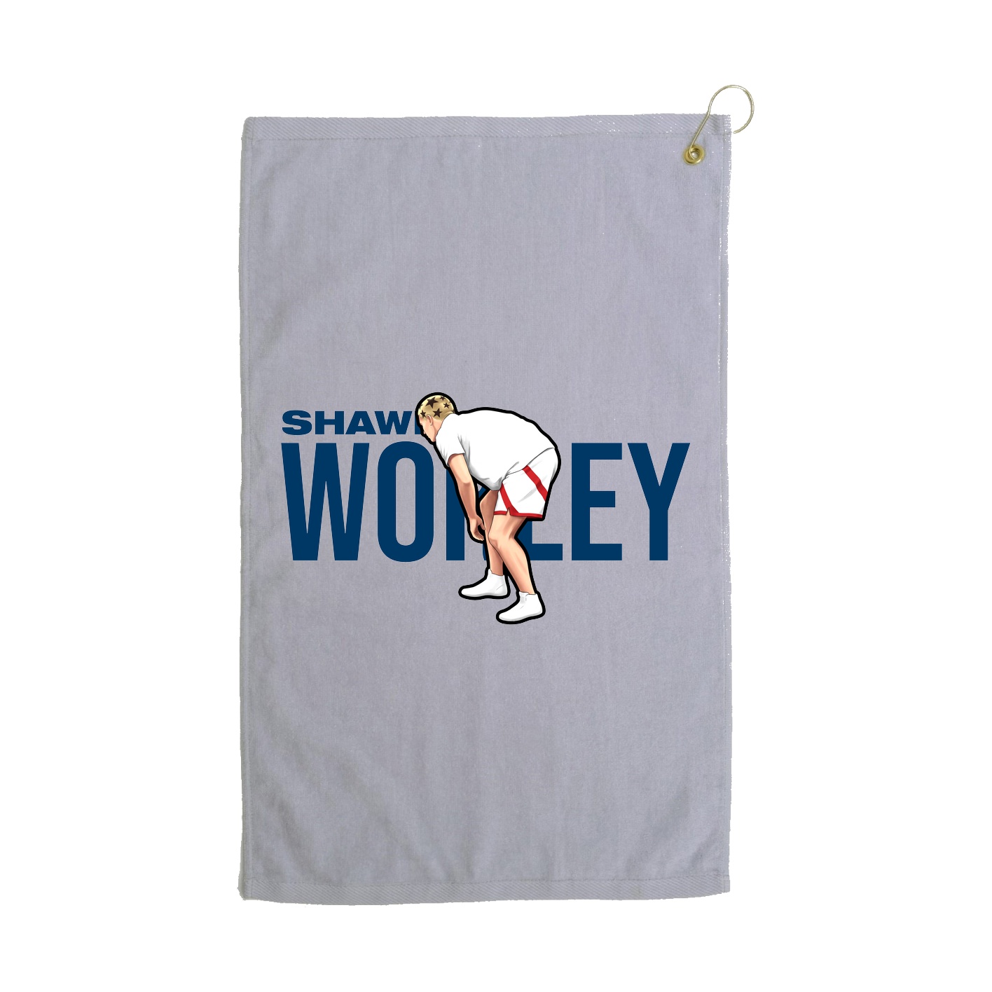 Golf Towel — Player Name in Grey