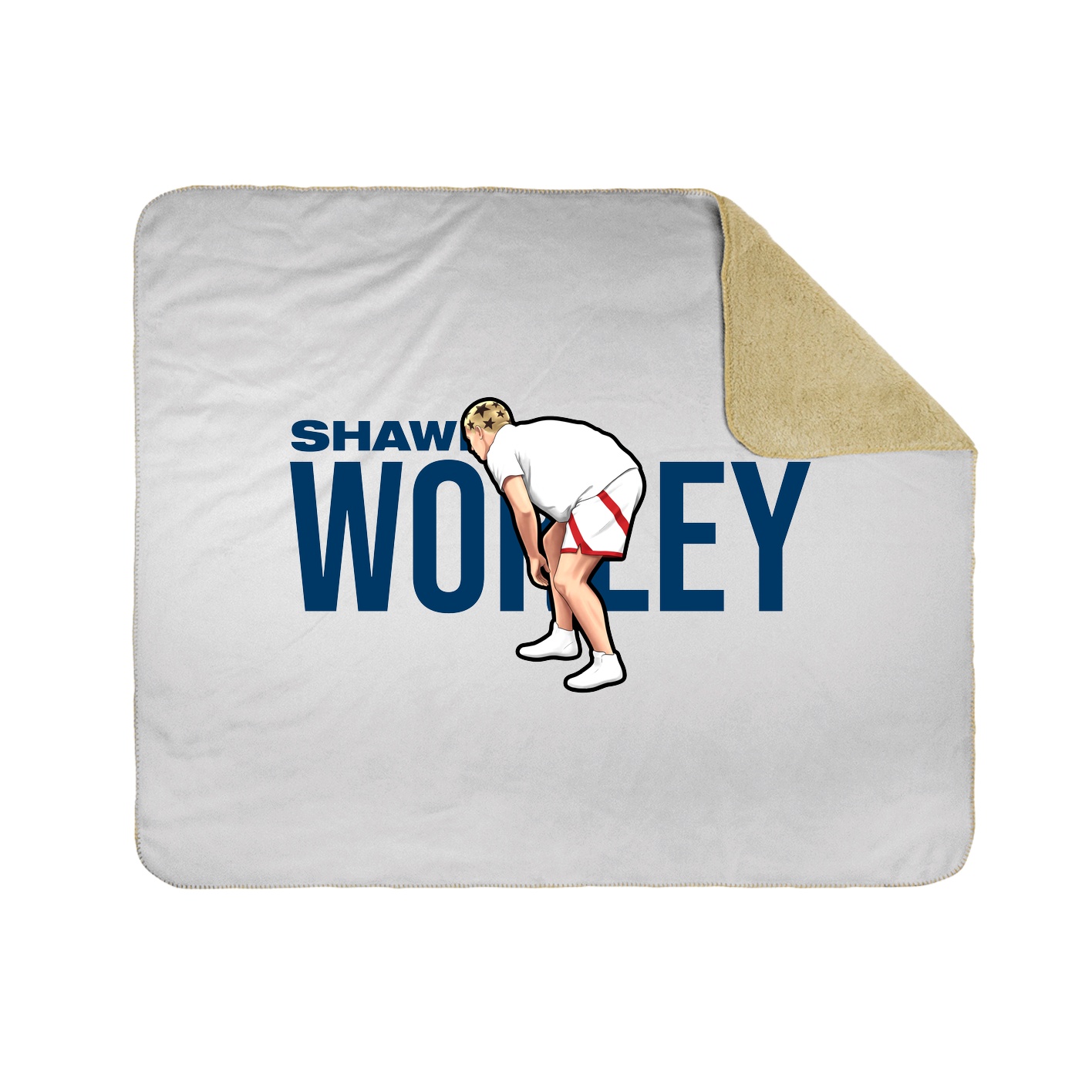 Throw Blanket — Player Name in White
