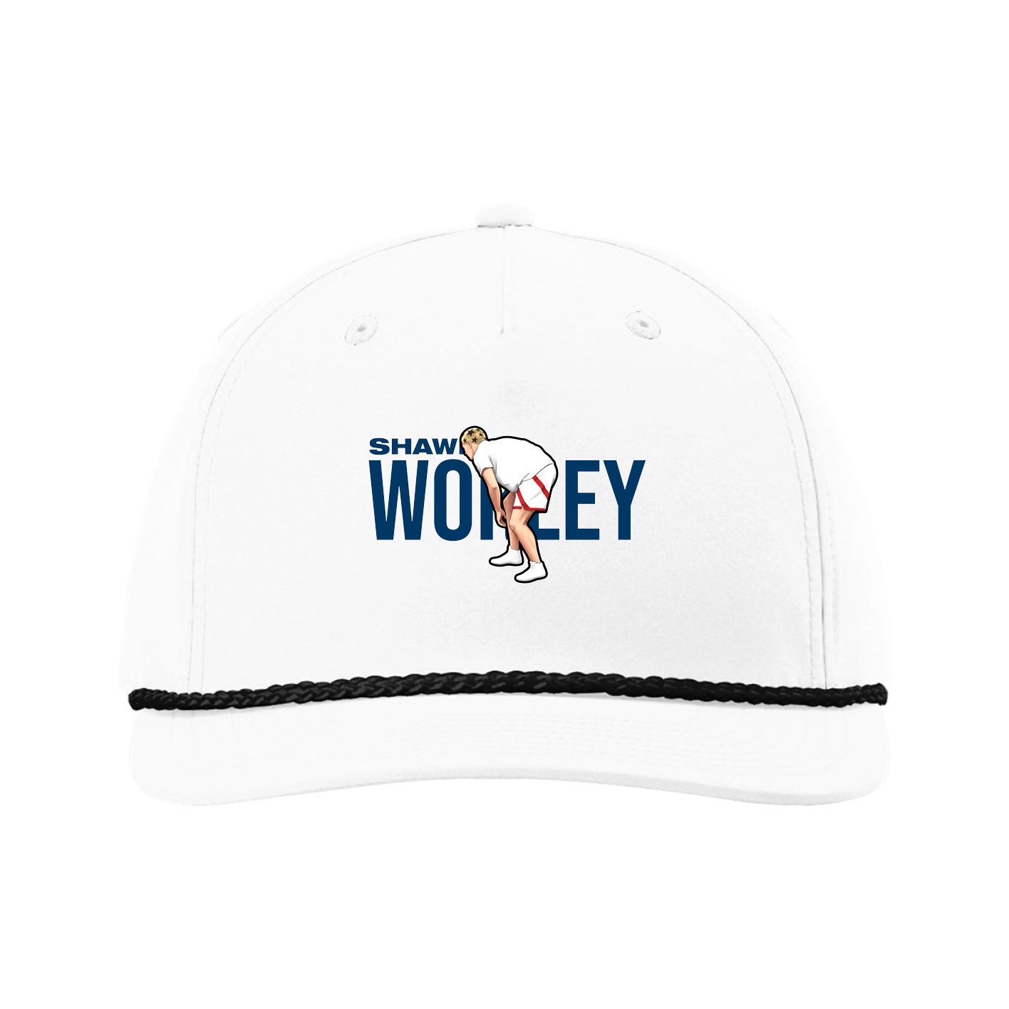 Five-Panel Classic Rope Cap — Player Name in White