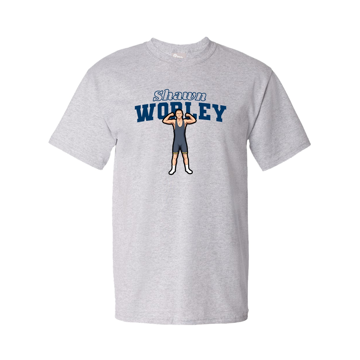 Tee — Name Arch in Grey
