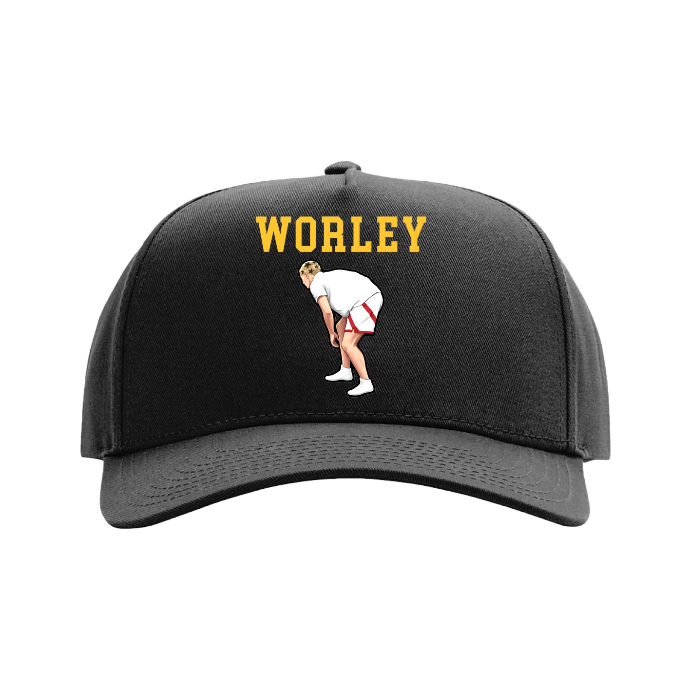Full Fabric Five-Panel Champ Cap — Shirsey in Black