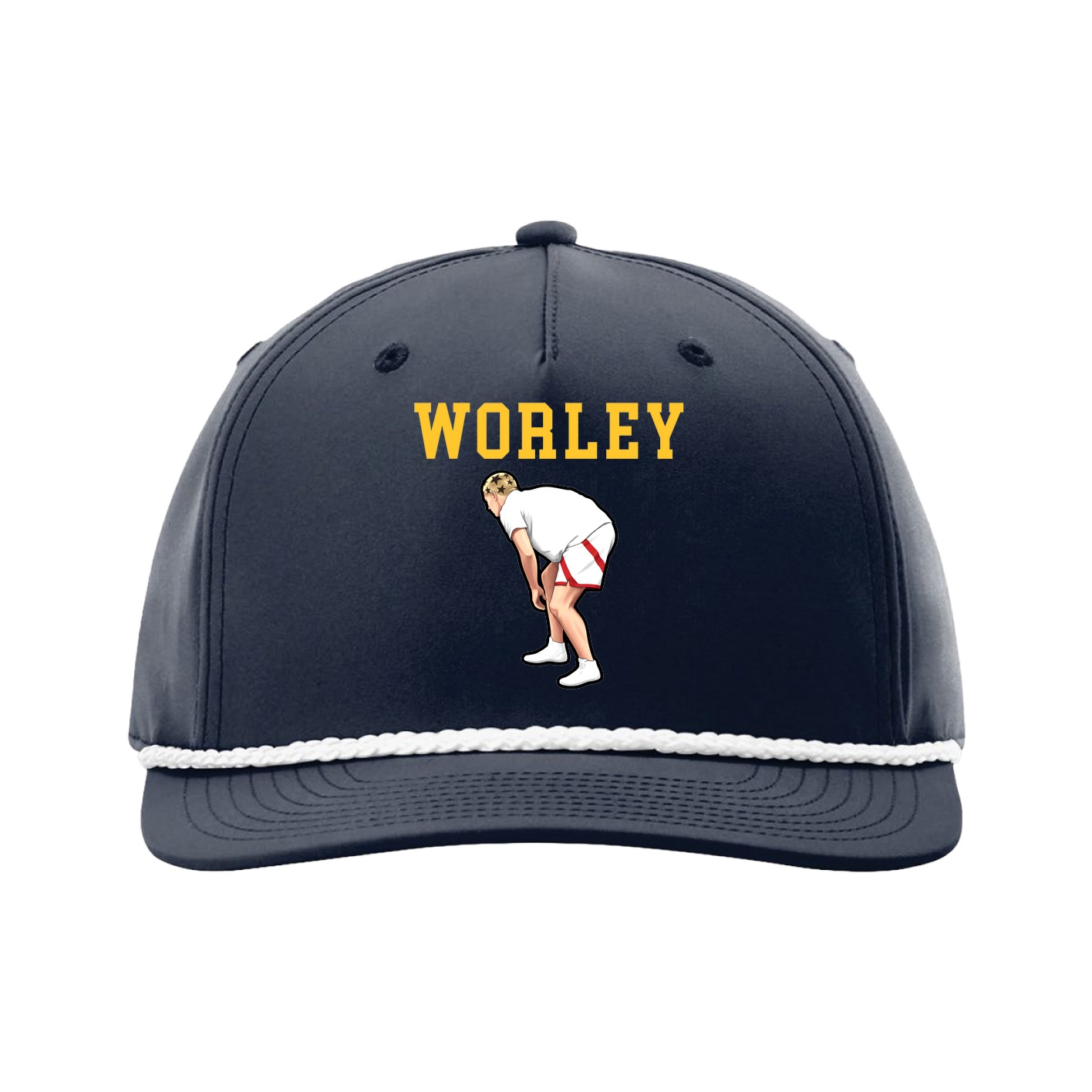 Five-Panel Classic Rope Cap — Shirsey in Navy