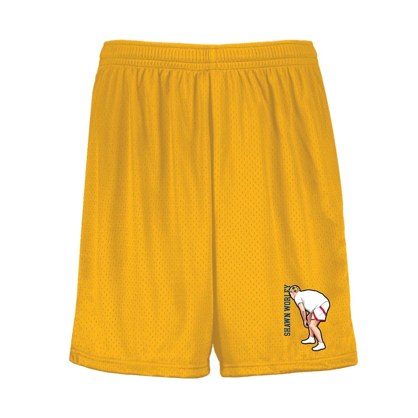 Shorts — Name Vertical in Gold