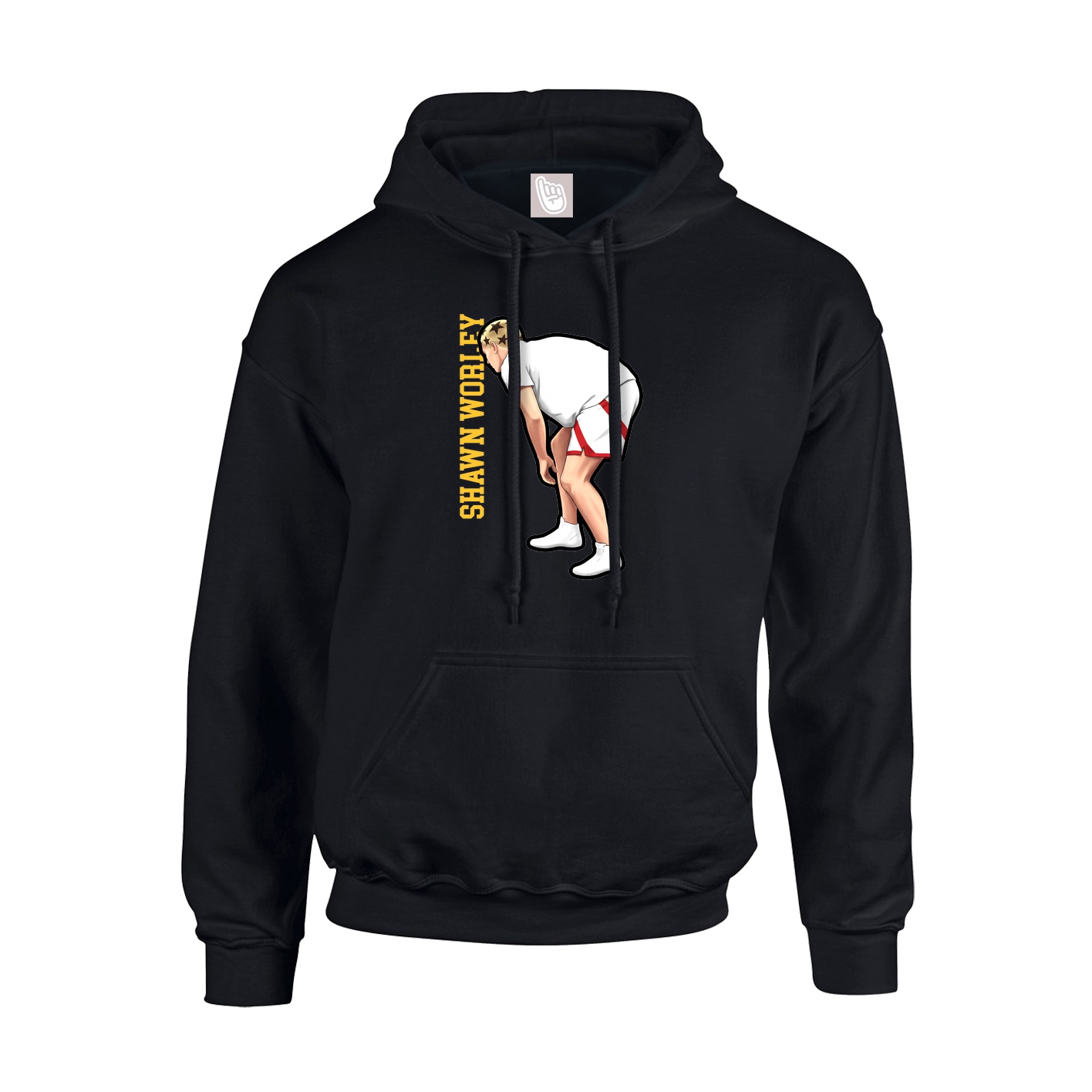 Youth Hoodie — Name Vertical in Black