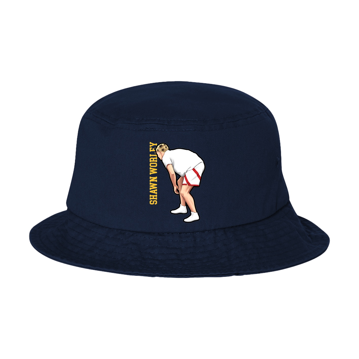 Bucket Cap — Name Vertical in Navy