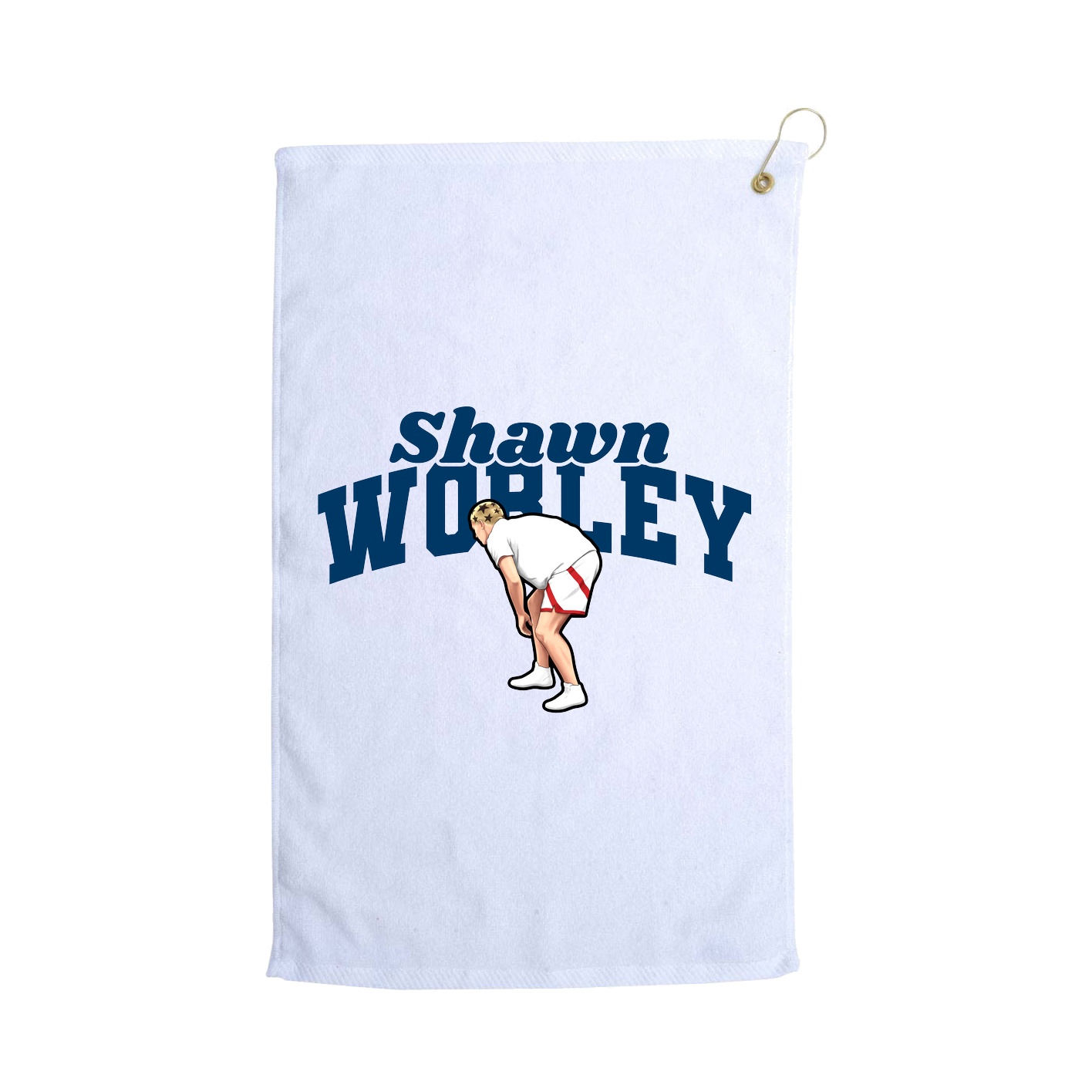Golf Towel — Signature Arch in White