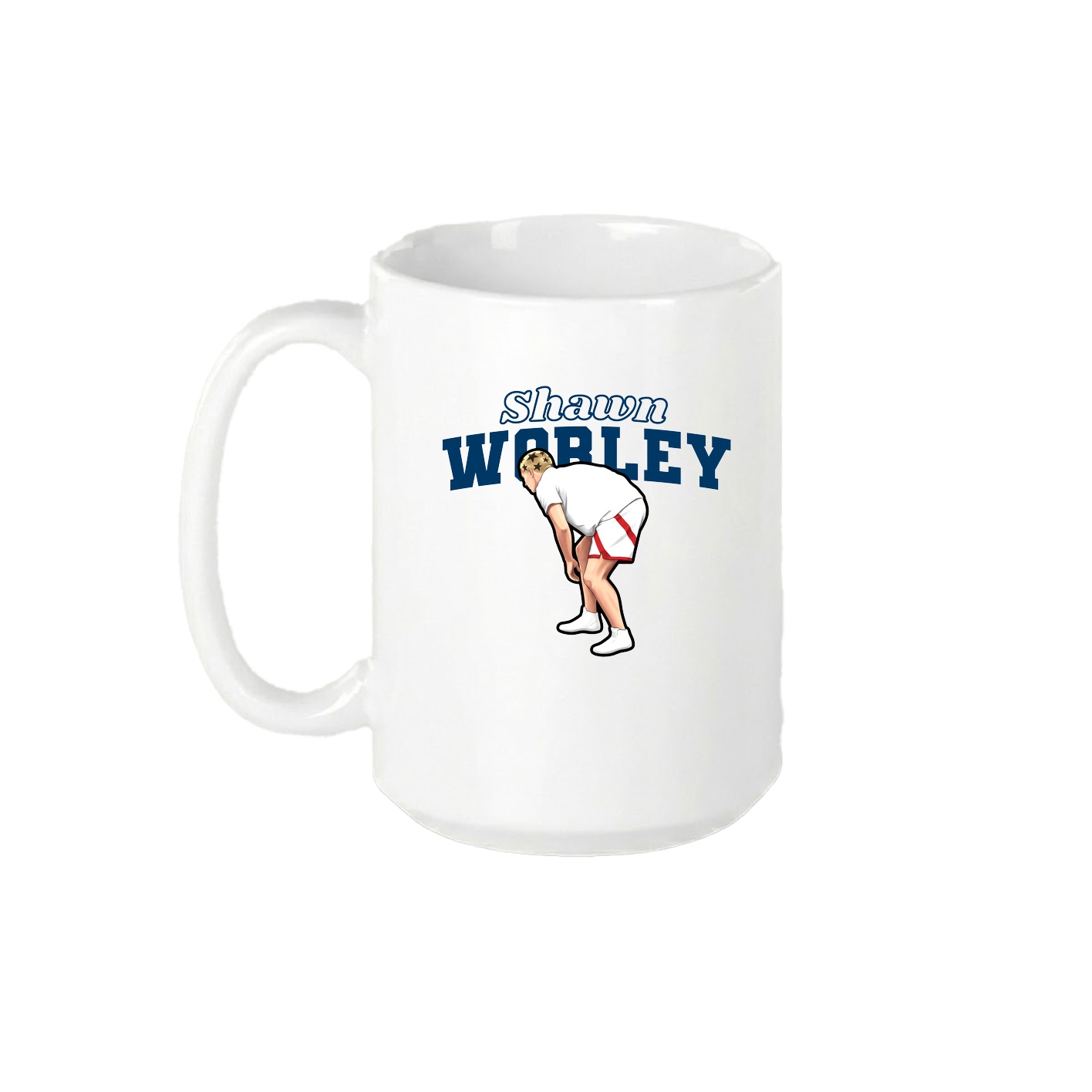 15oz Coffee Mug — Name Arch in White