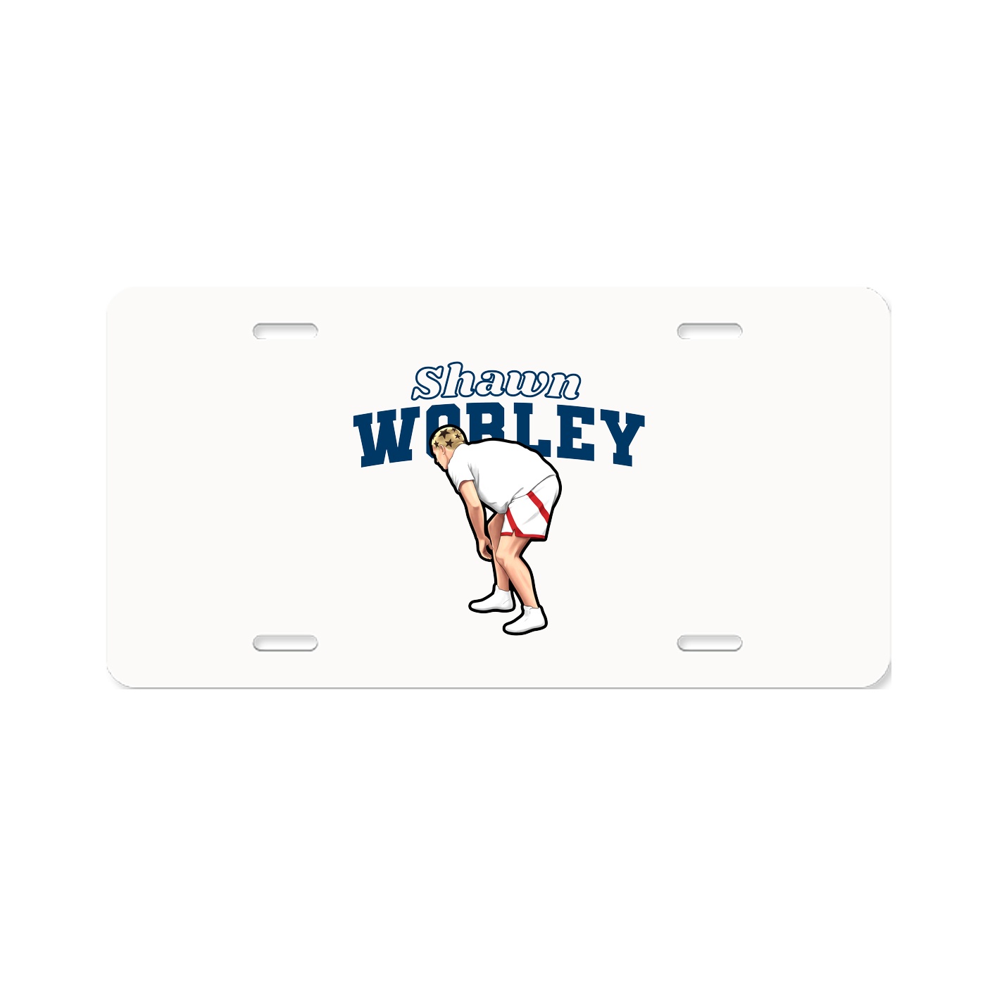 License Plate — Name Arch in Classic