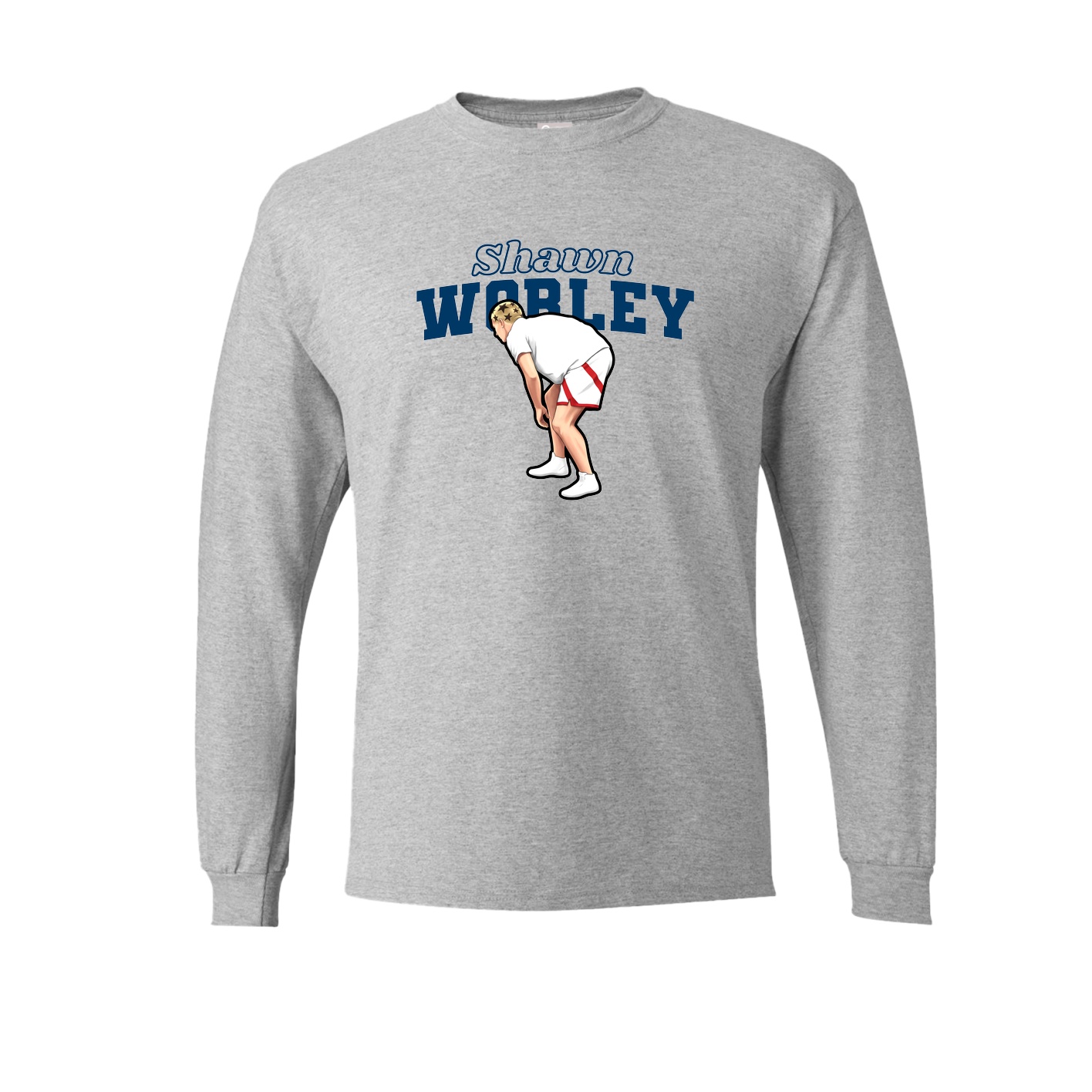 Long Sleeve Tee — Name Arch in Grey
