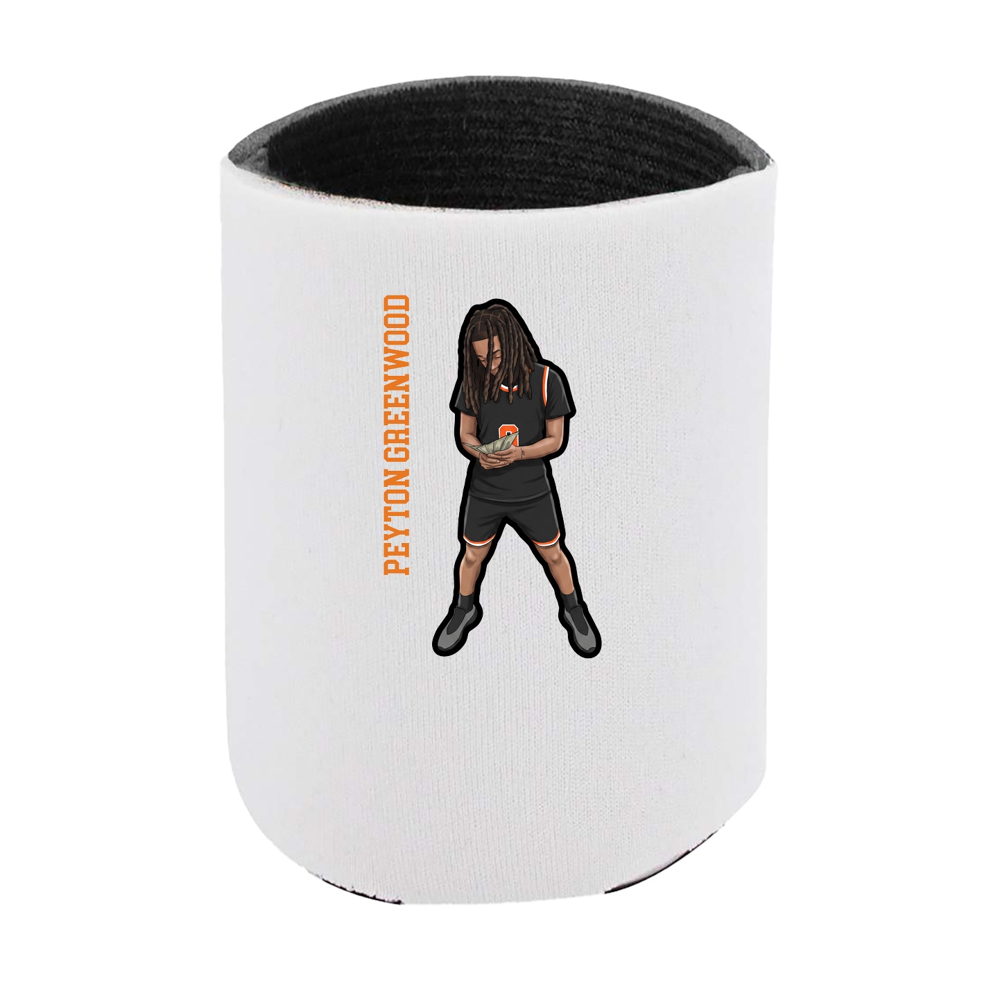 Can Holder — Name Vertical in White