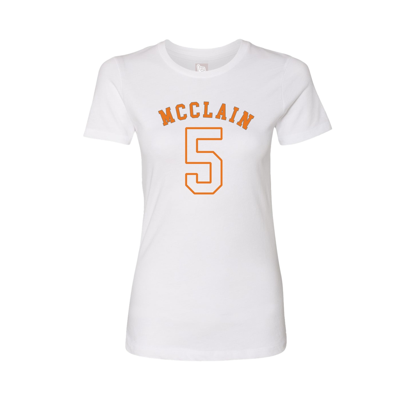Fitted Women's Tee — Shirsey Arch in White