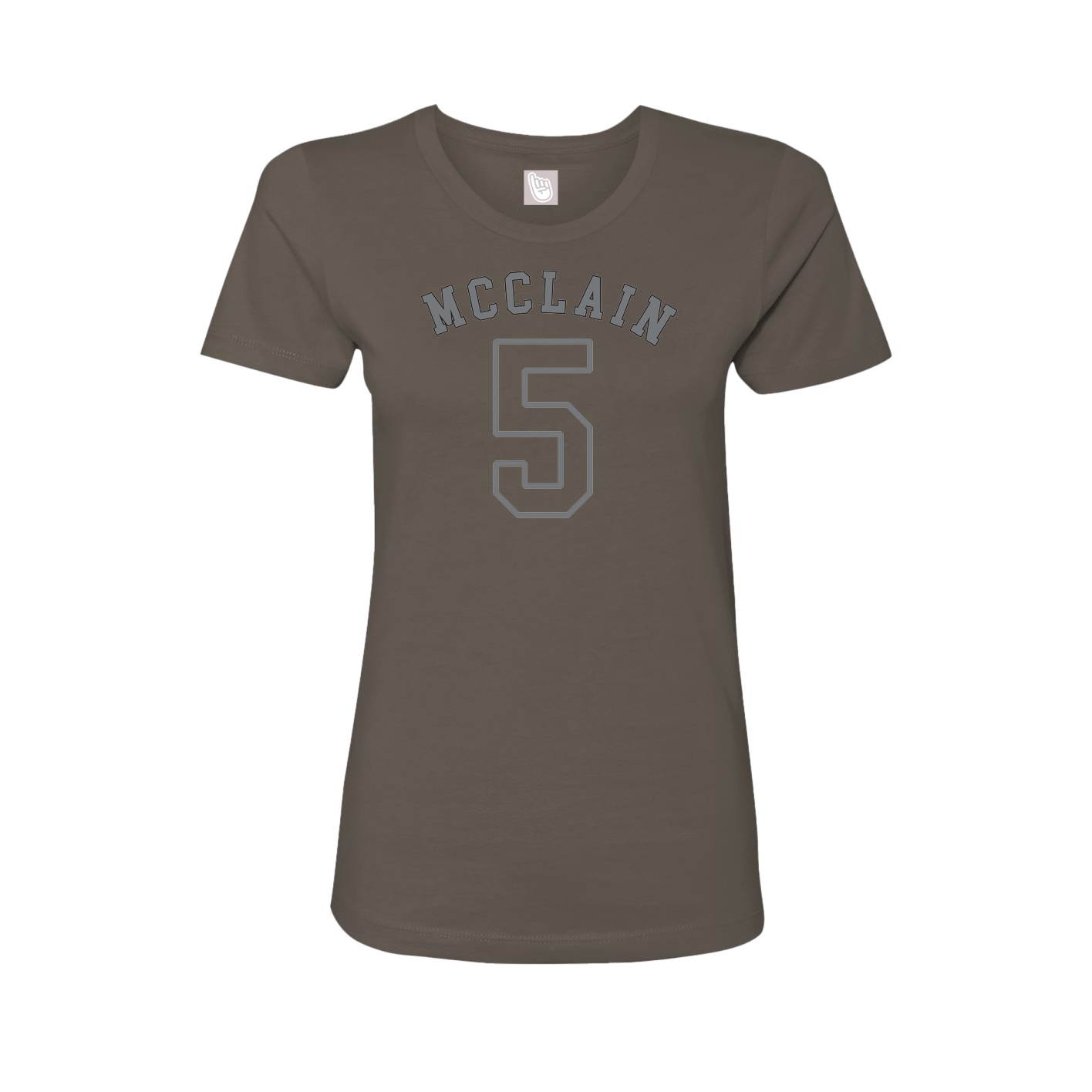 Fitted Women's Tee — Shirsey Arch in Grey