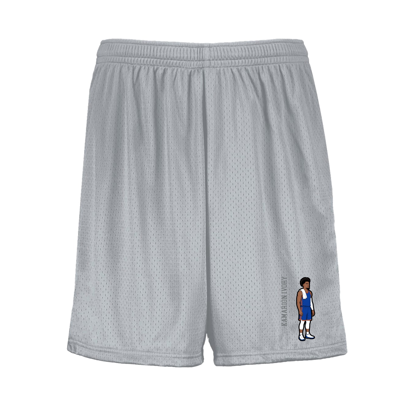 Shorts — Name Vertical in Silver