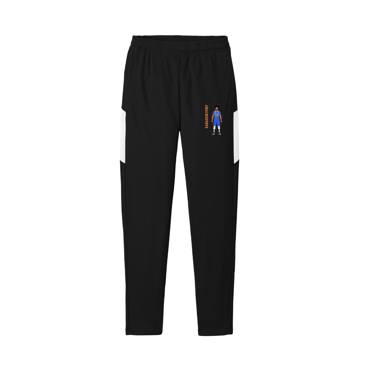 Team Travel Pant — Name Vertical in Black/White