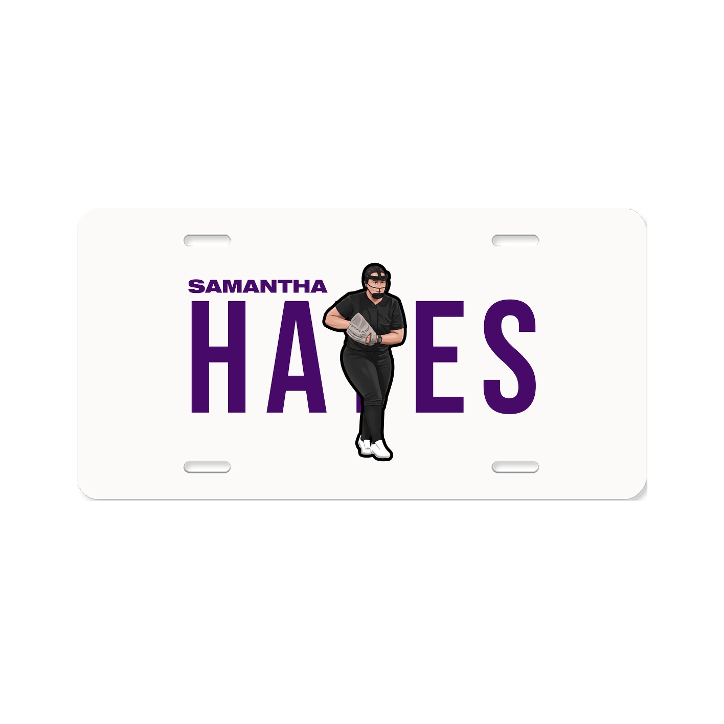 License Plate — Player Name in Classic