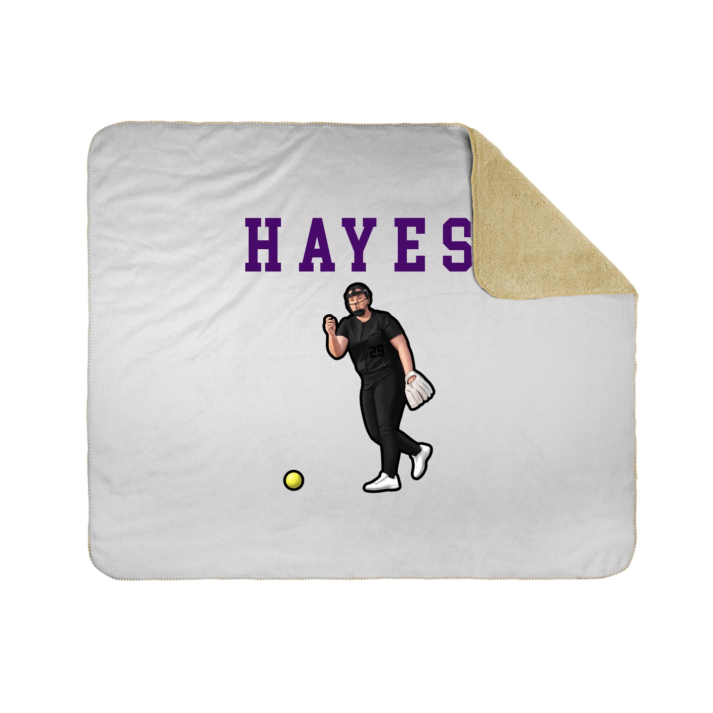 Throw Blanket — Shirsey in White
