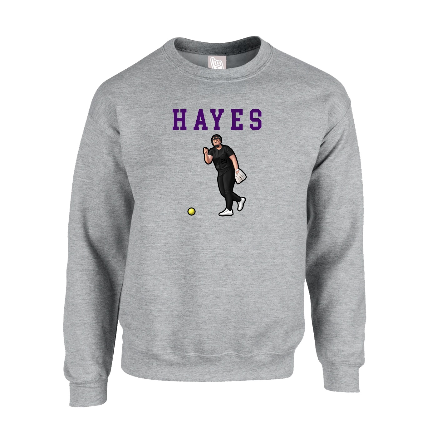 Fleece Crew — Shirsey in Grey