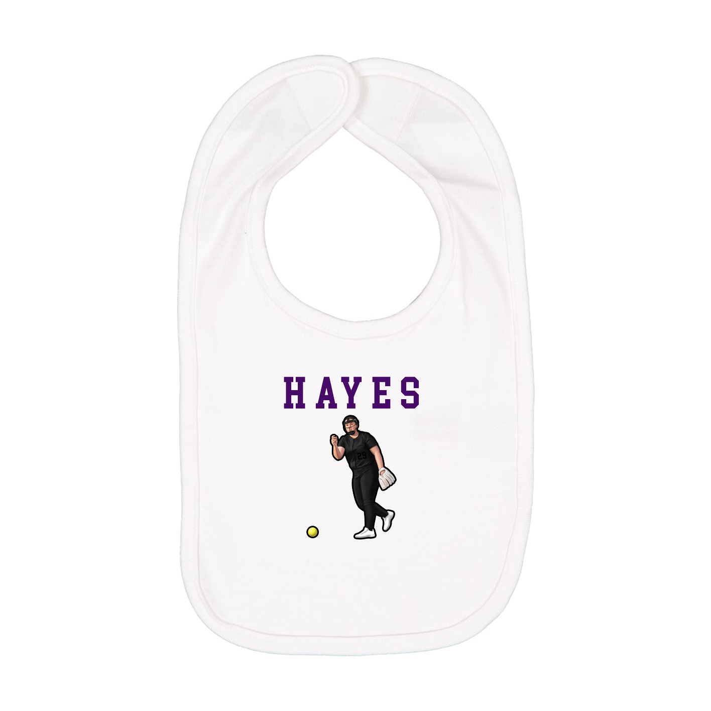 Infant Bib — Shirsey in White