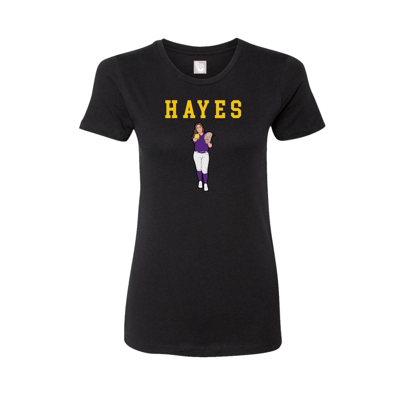 Fitted Women's Tee — Shirsey in Black
