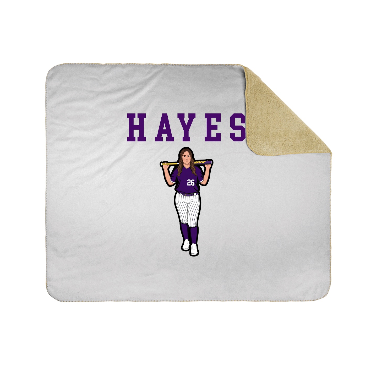 Throw Blanket — Shirsey in White