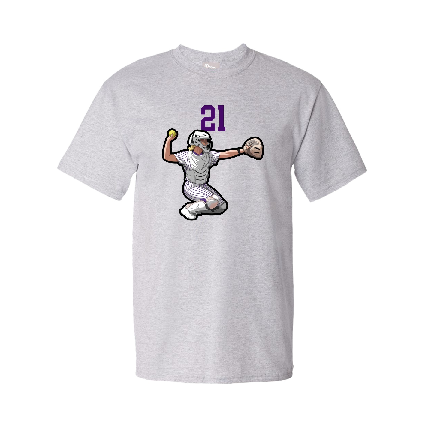 Tee — Number Top in Grey