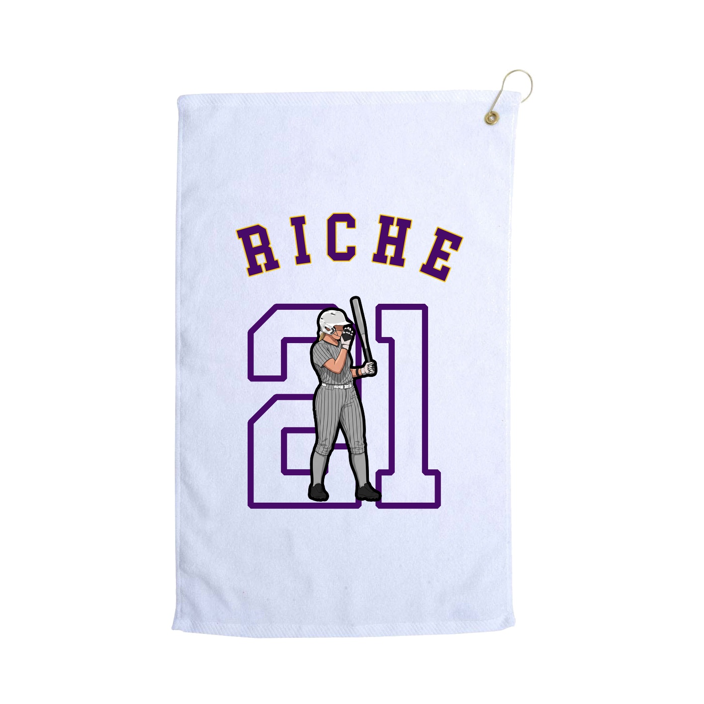 Golf Towel — Shirsey Arch in White
