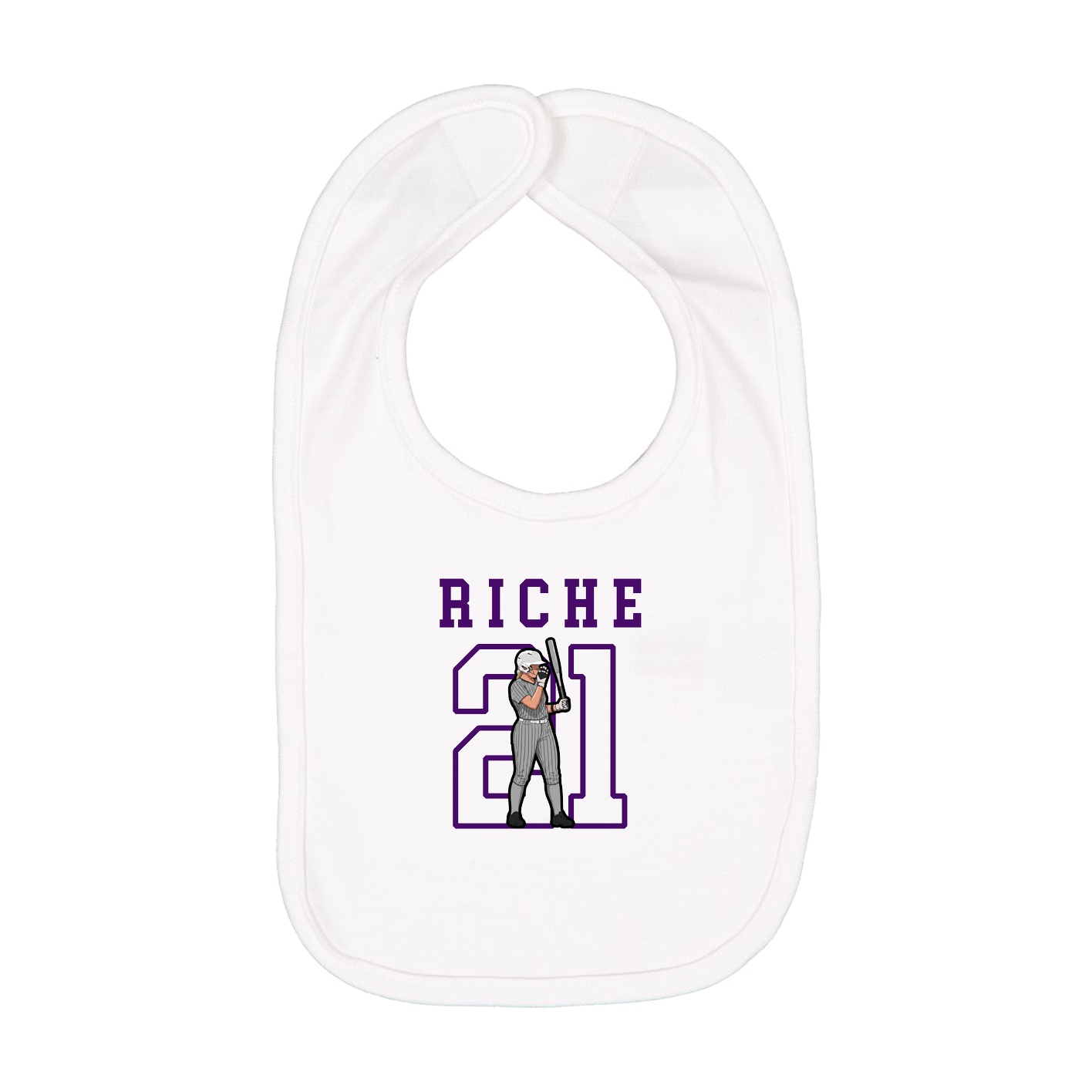 Infant Bib — Shirsey in White