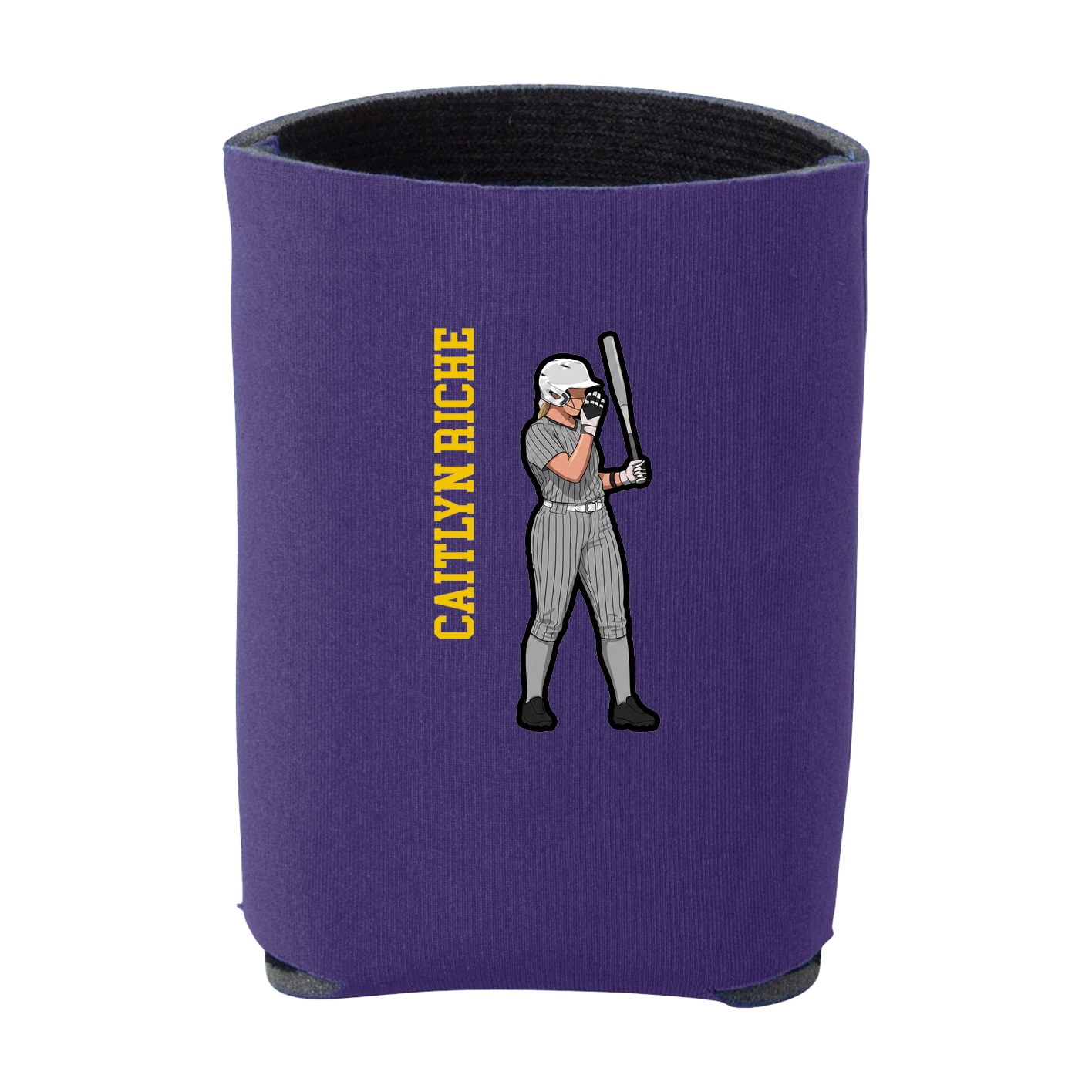 Can Holder — Name Vertical in Purple
