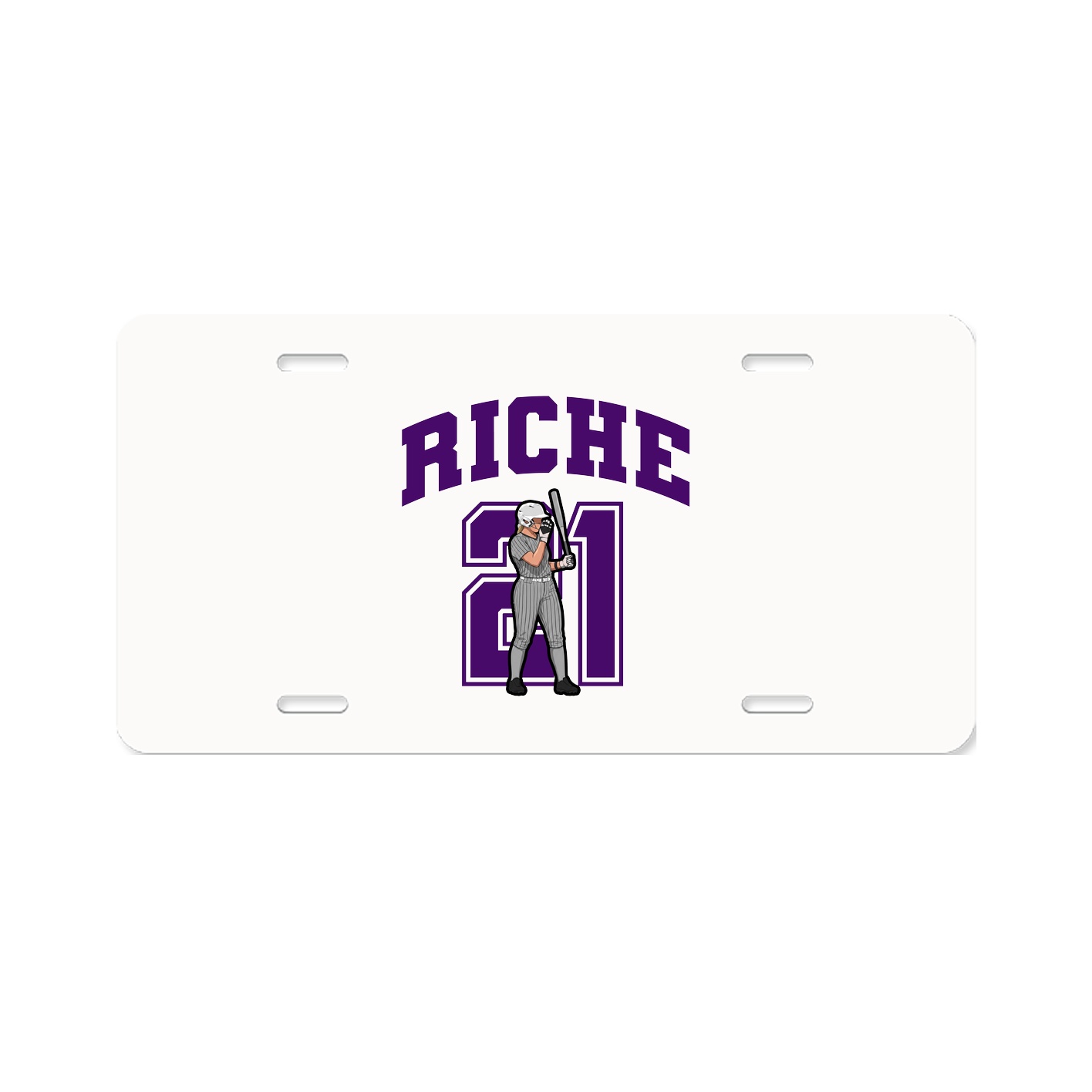 License Plate — Number in Classic