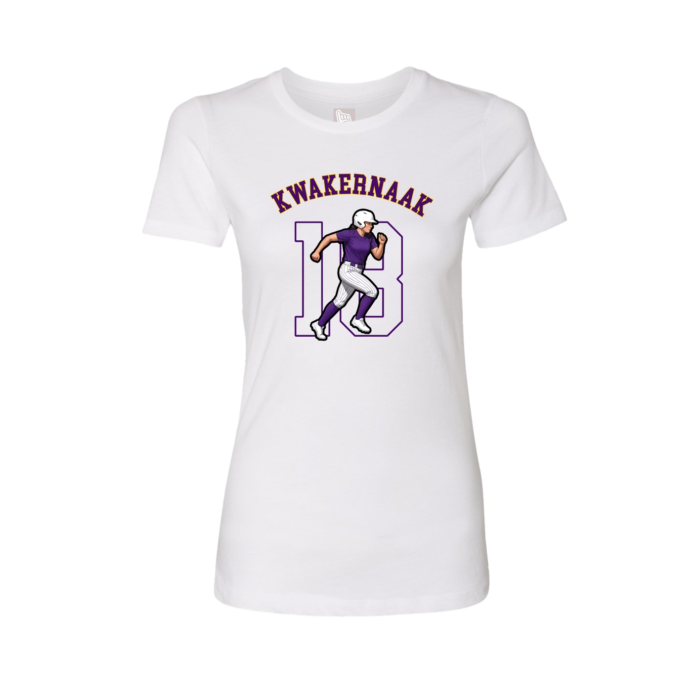 Fitted Women's Tee — Shirsey Arch in White