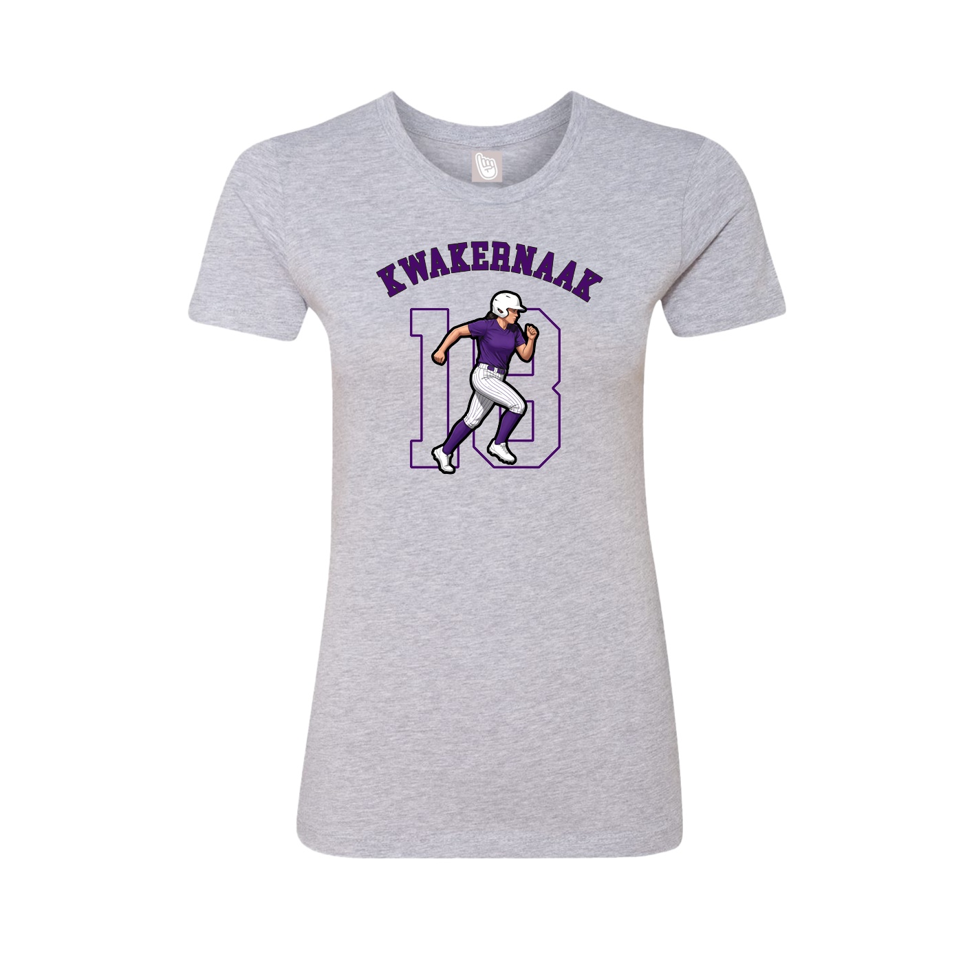 Fitted Women's Tee — Shirsey Arch in Grey