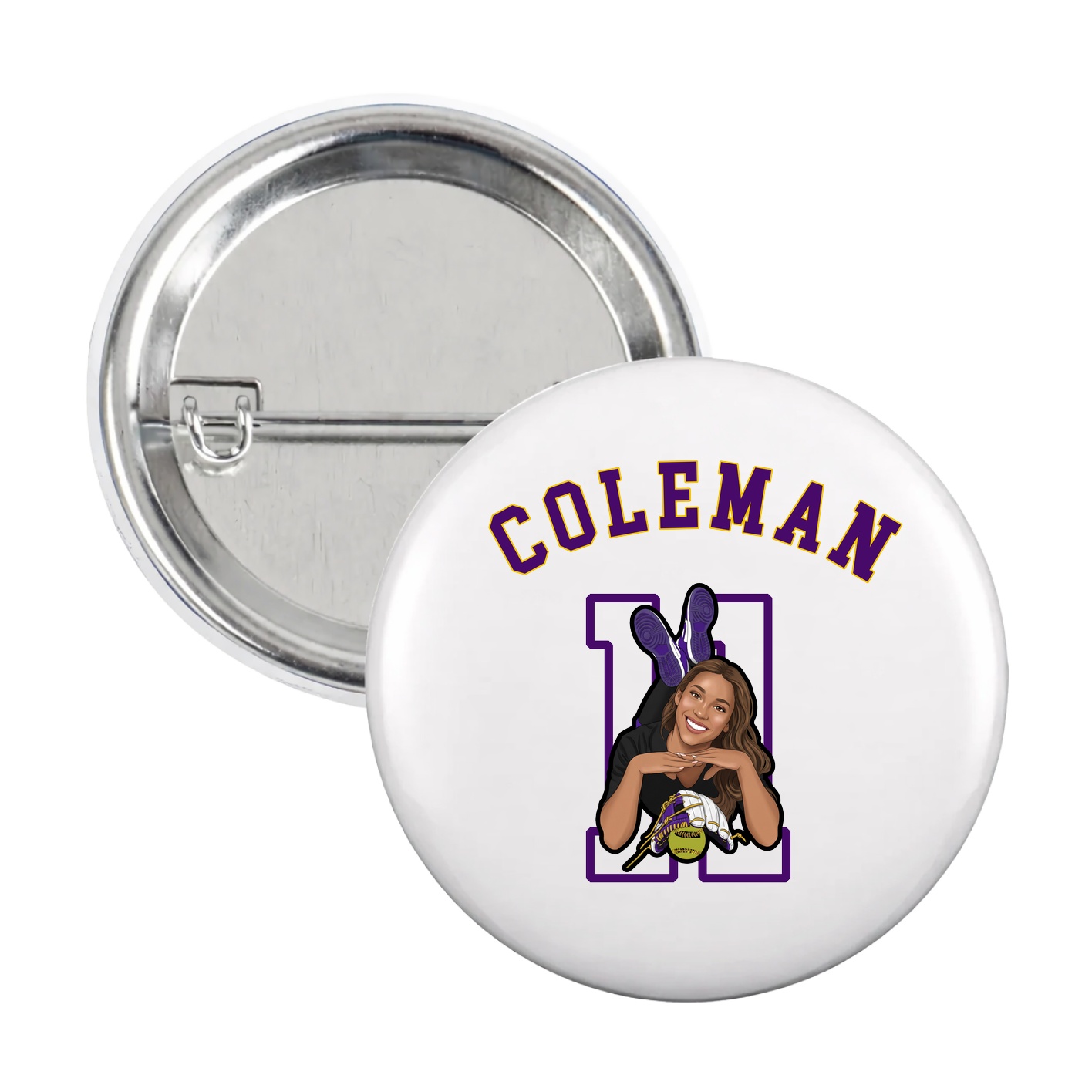 Game Day Button — Shirsey Arch in White