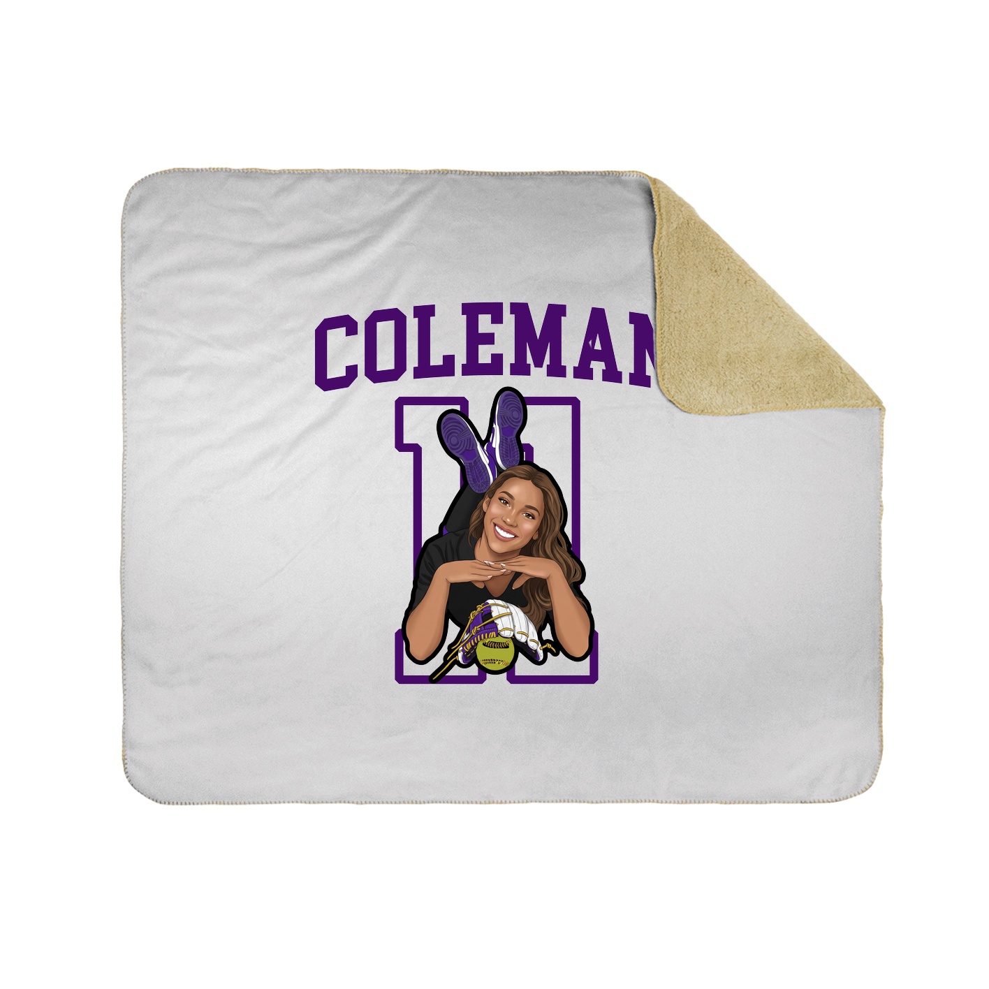 Throw Blanket — Shirsey in White