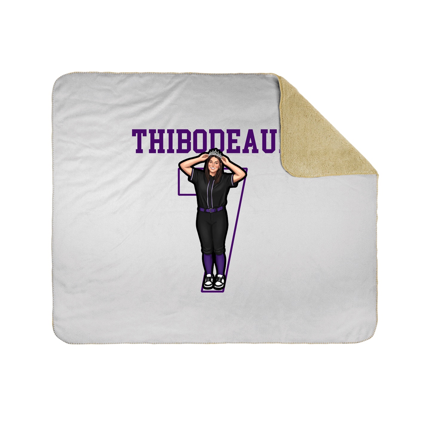 Throw Blanket — Shirsey in White