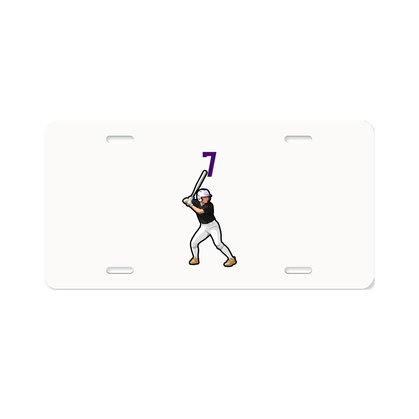 License Plate — Number Top in Classic