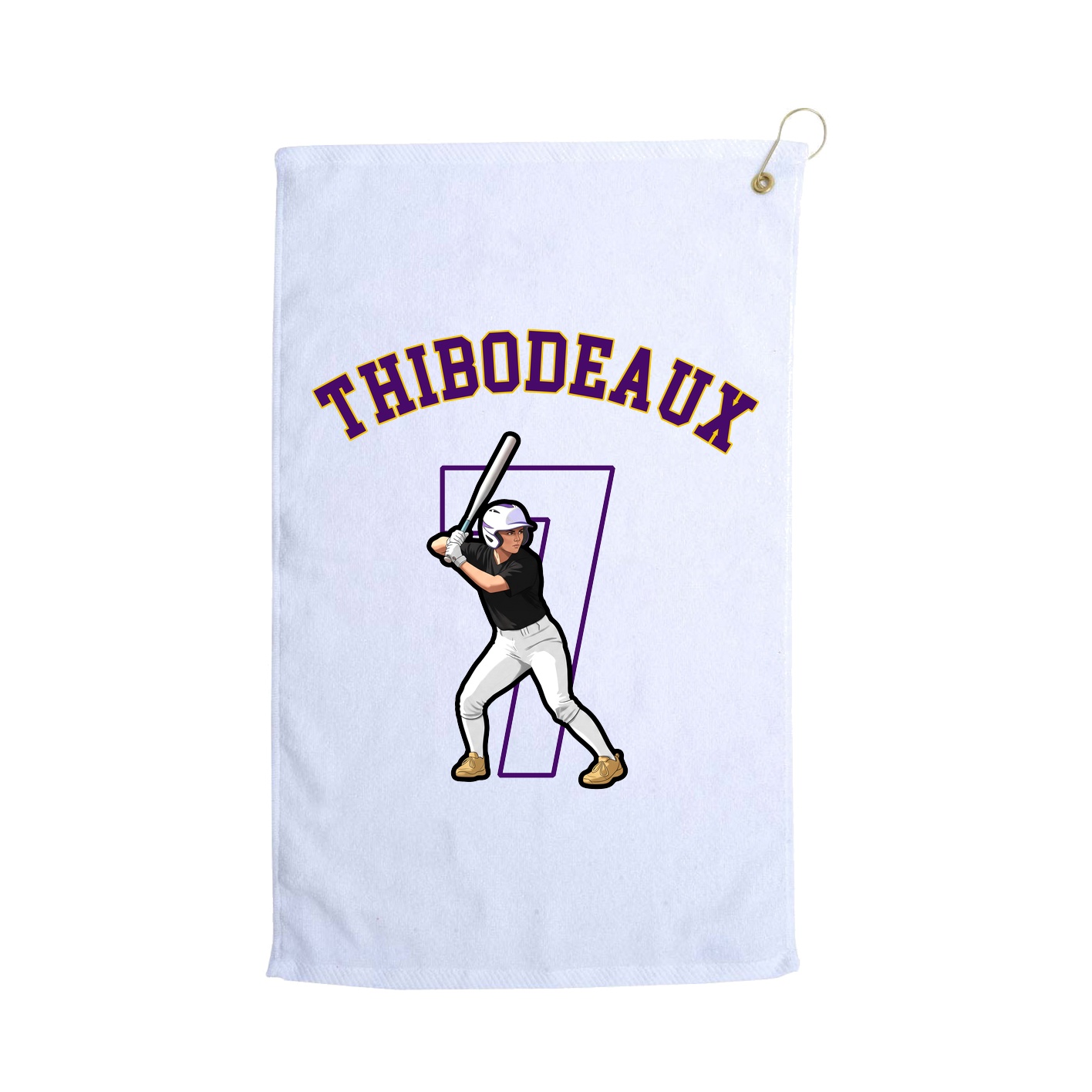 Golf Towel — Shirsey Arch in White