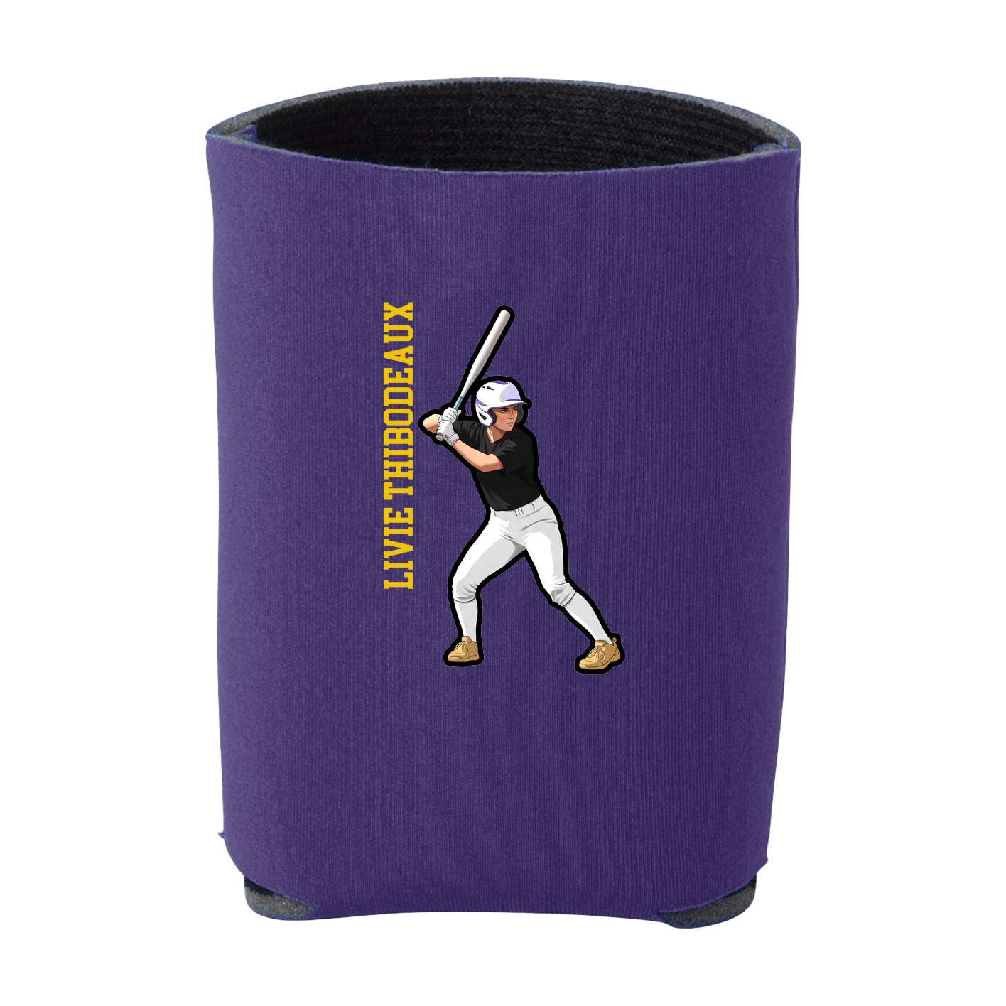 Can Holder — Name Vertical in Purple
