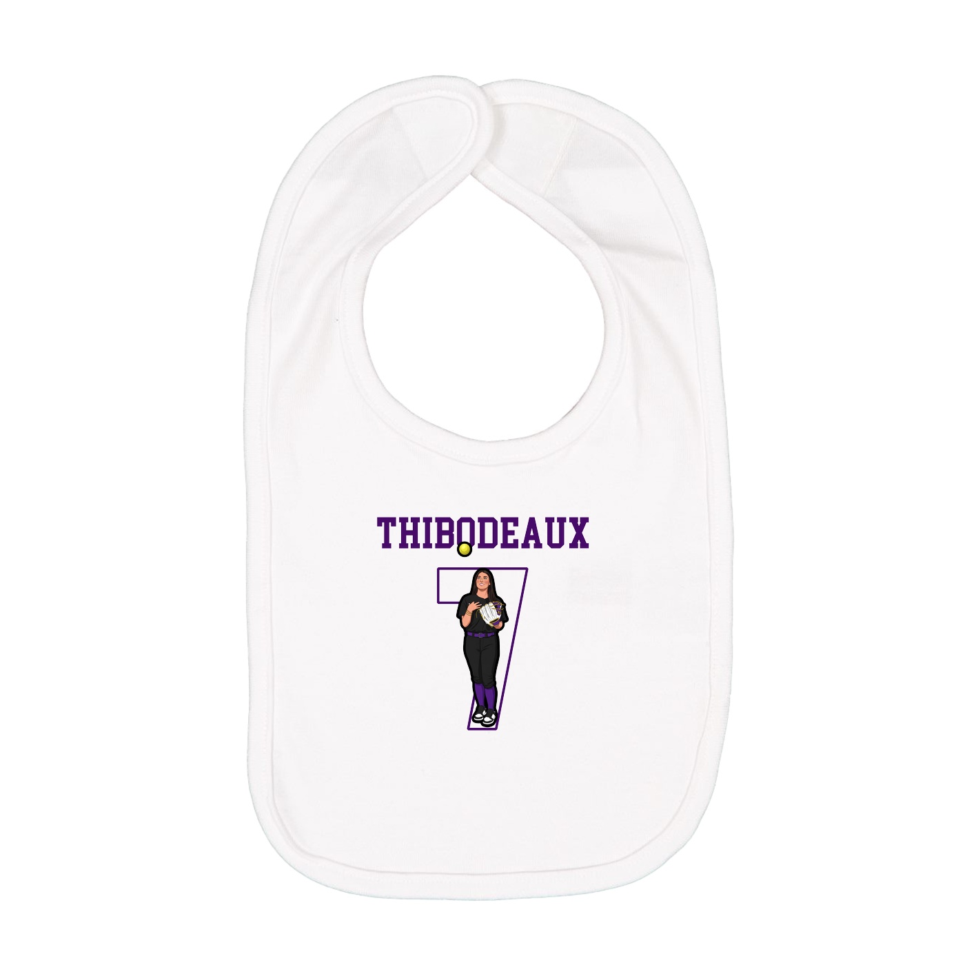 Infant Bib — Shirsey in White