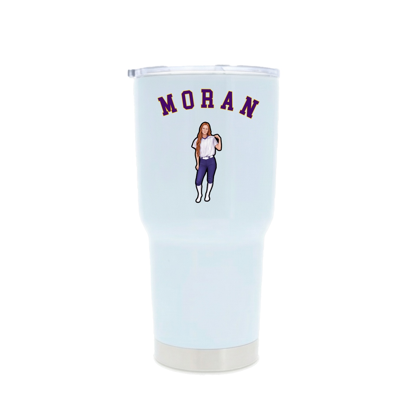 30oz Stainless Steel Tumbler — Shirsey Arch in White